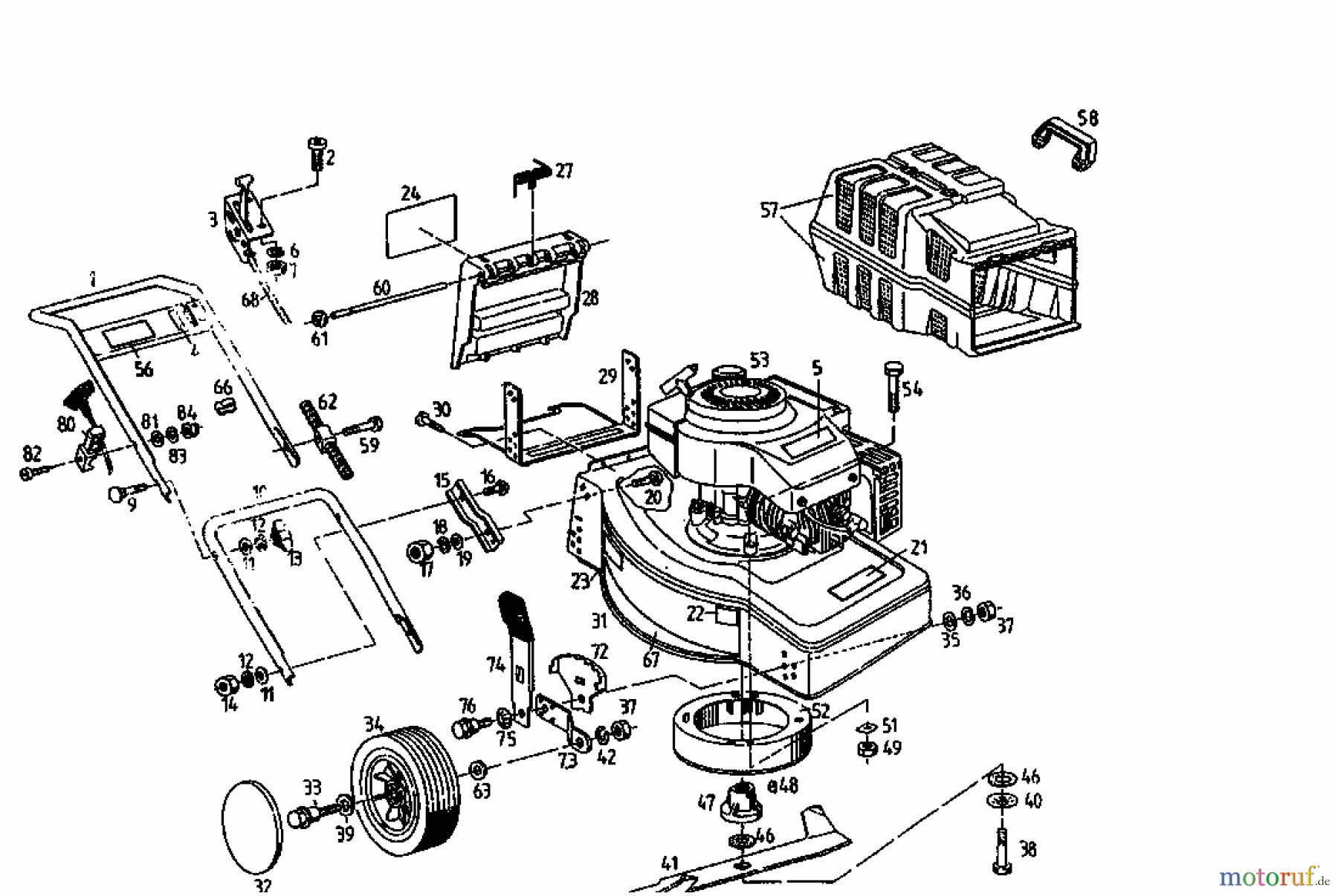  Fair Line Petrol mower B 450 04026.02  (1994) Basic machine