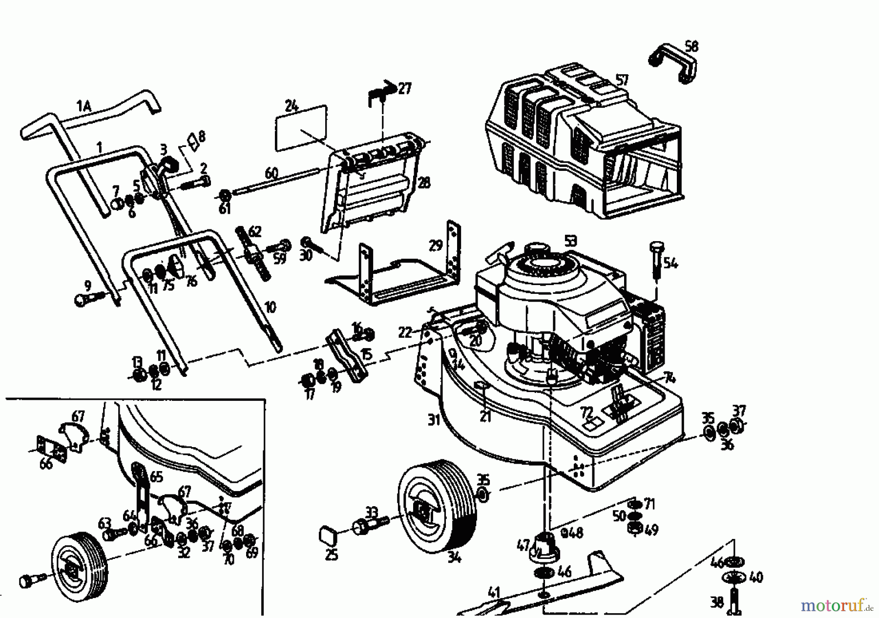  Golf Petrol mower Golf B 02813.04  (1994) Basic machine