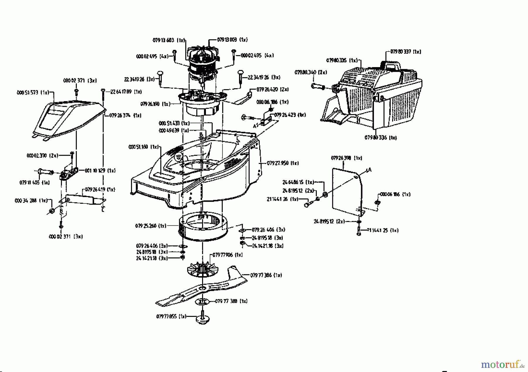  Gutbrod Electric mower HE 48 02817.02  (1994) Basic machine