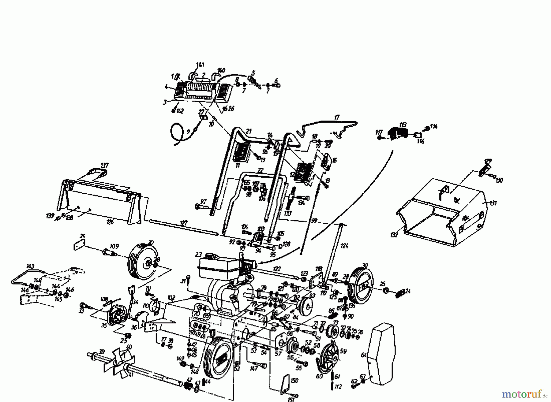  Gutbrod Petrol verticutter MV 404 04010.01  (1995) Basic machine