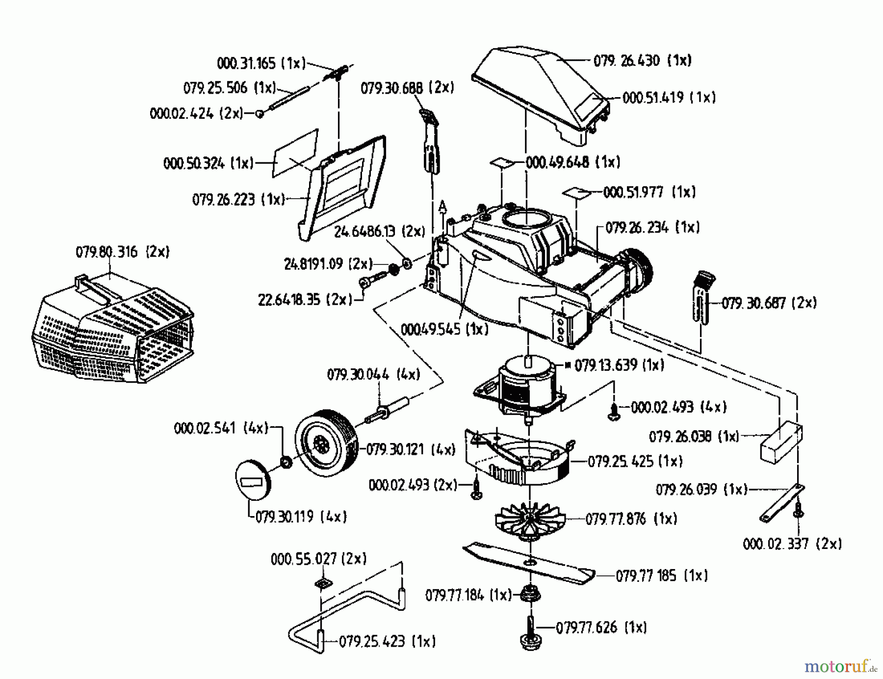  Gutbrod Electric mower HE 32 02819.05  (1995) Basic machine