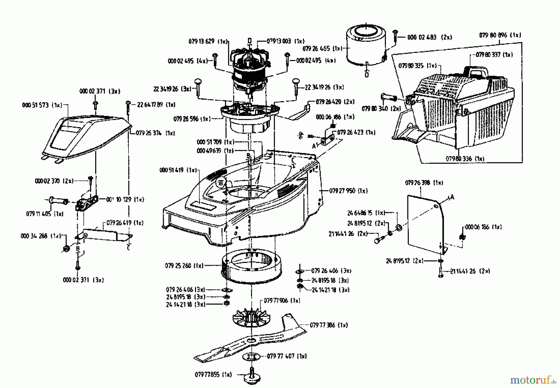  Gutbrod Electric mower HE 48 02817.04  (1995) Basic machine