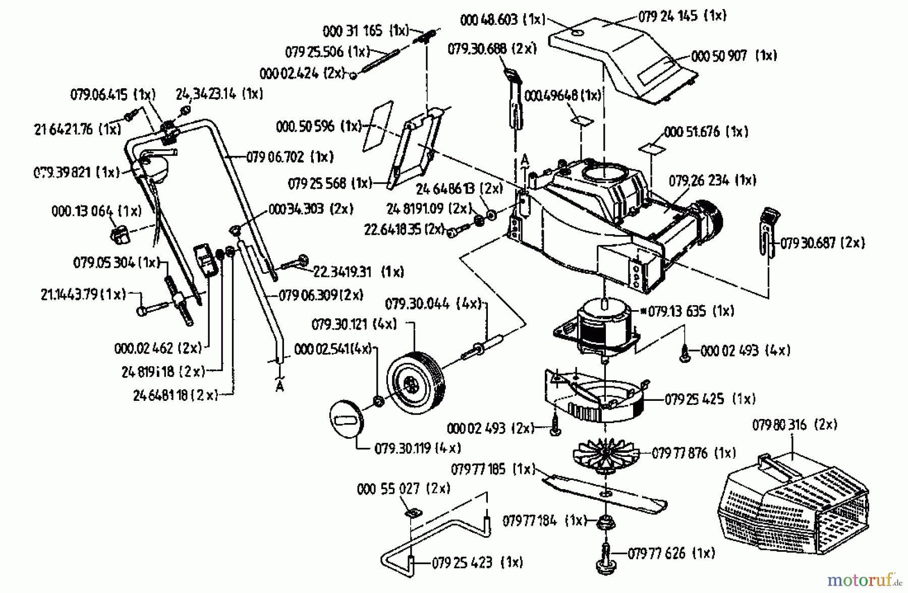  Gutbrod Electric mower Darling 02819.04  (1995) Basic machine