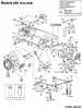MTD U 845 H 144U845H678 (1994) Listas de piezas de repuesto y dibujos Muffler, Rear wheels, Deck lift