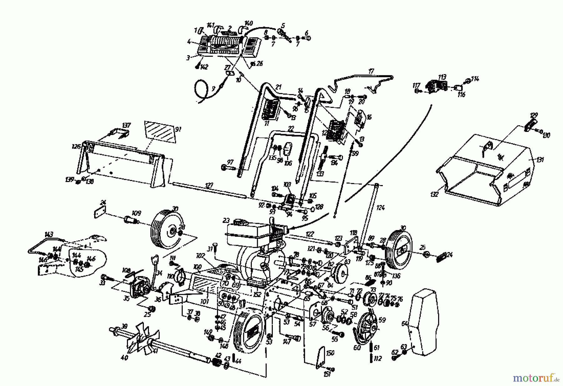  Gutbrod Petrol verticutter MV 404 04010.01  (1996) Basic machine