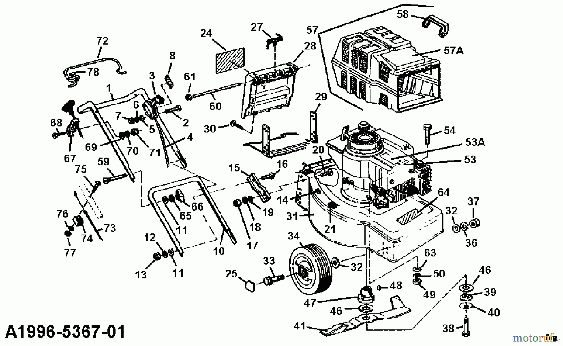  Golf Petrol mower Golf B 04042.02  (1996) Basic machine