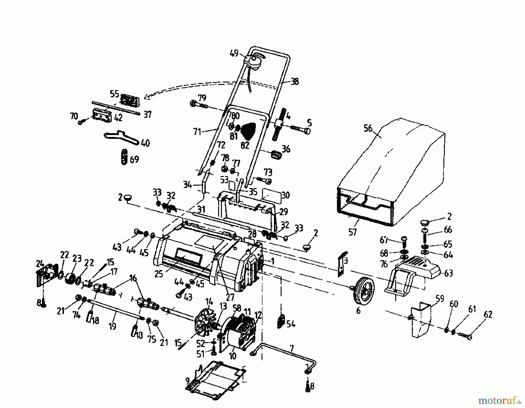  Gutbrod Electric verticutter VE 33 02826.02  (1996) Basic machine