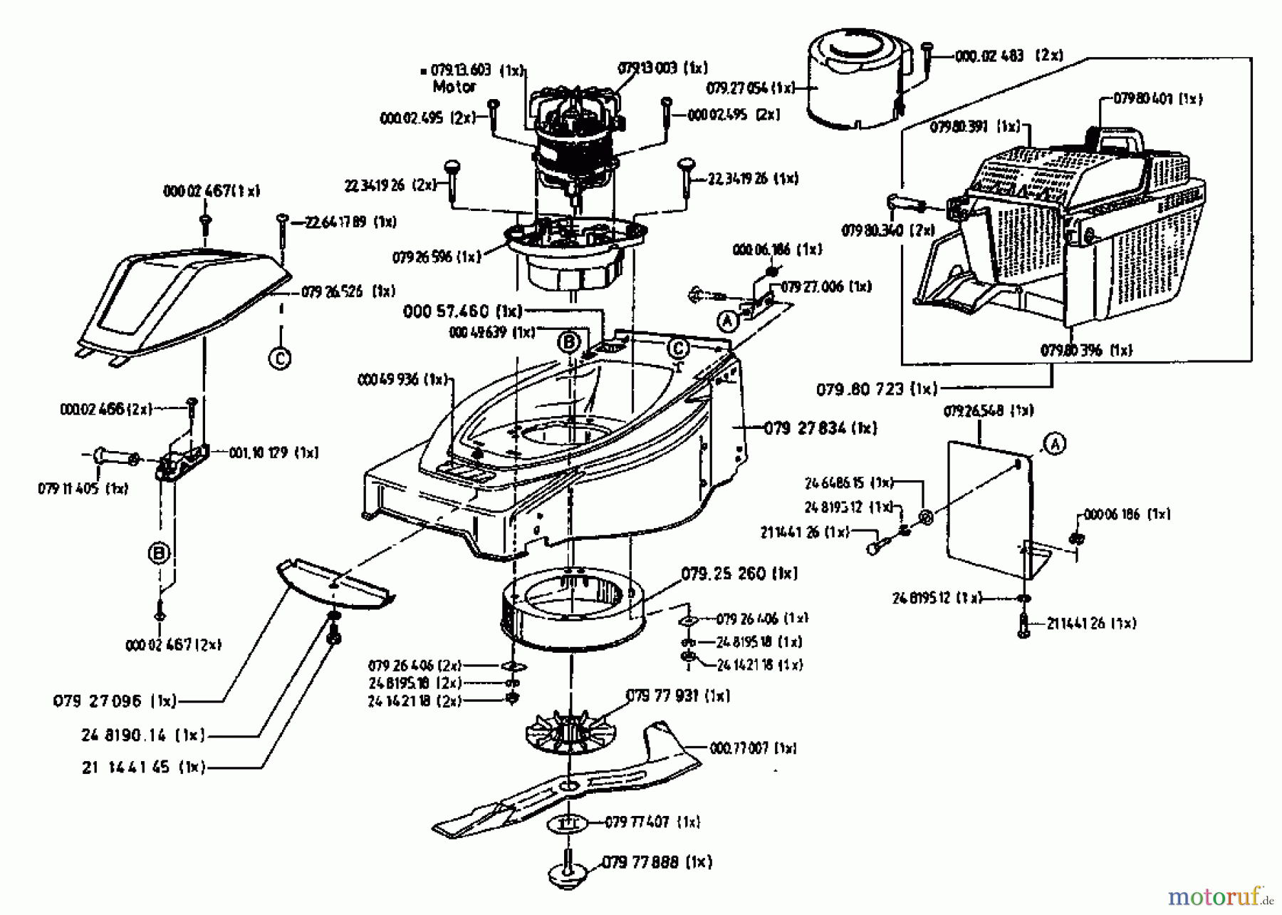  Gutbrod Electric mower HE 42 04030.07  (1996) Basic machine