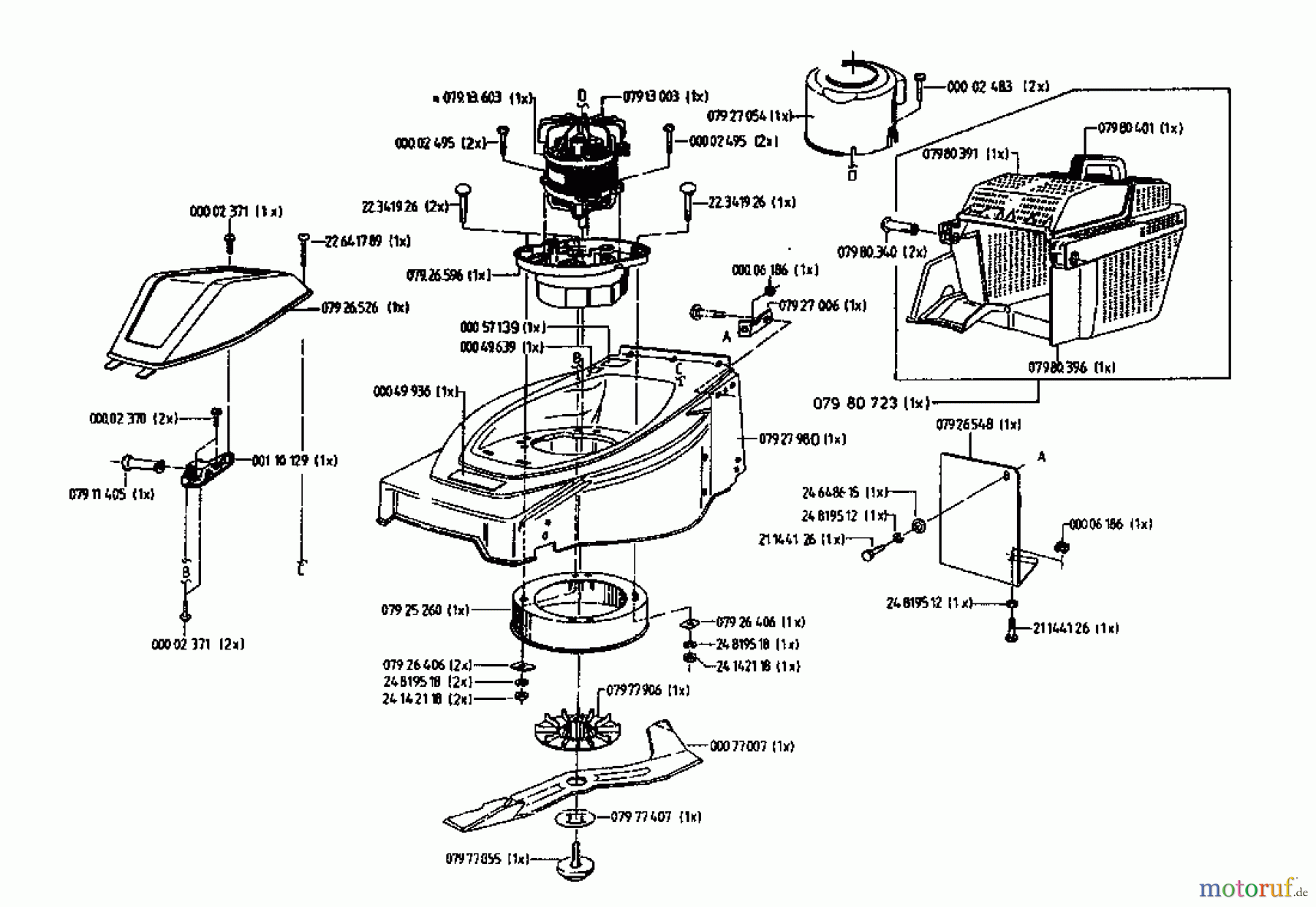  Gutbrod Electric mower HE 42 04030.01  (1996) Basic machine