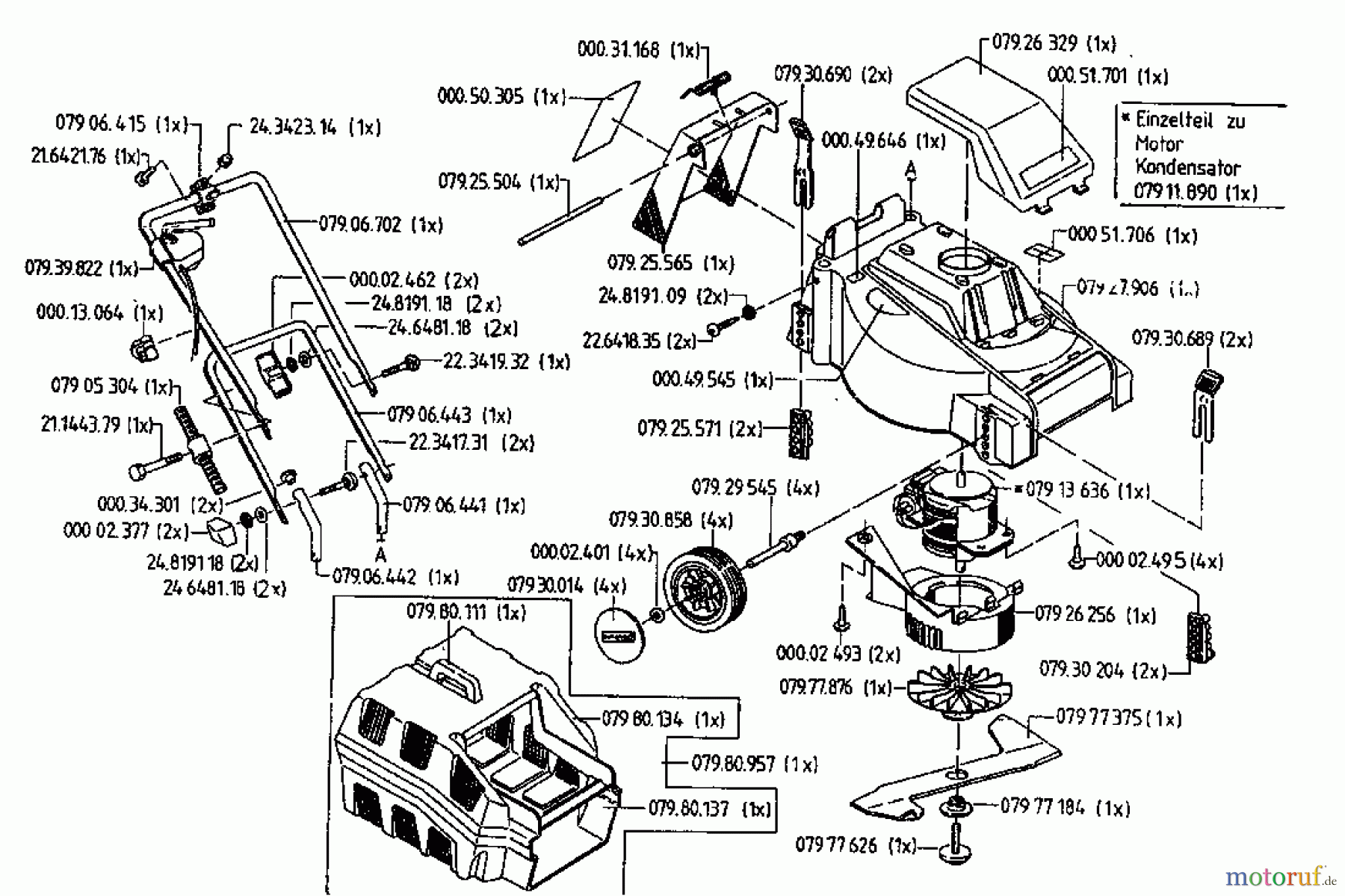  Gutbrod Electric mower Sunny 02822.04  (1996) Basic machine