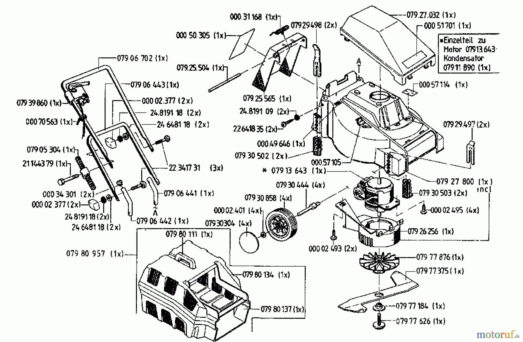  Gutbrod Electric mower Sunny 02822.08  (1996) Basic machine