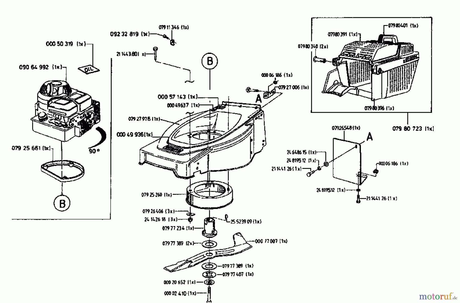  Gutbrod Petrol mower HB 42 04028.01  (1996) Basic machine