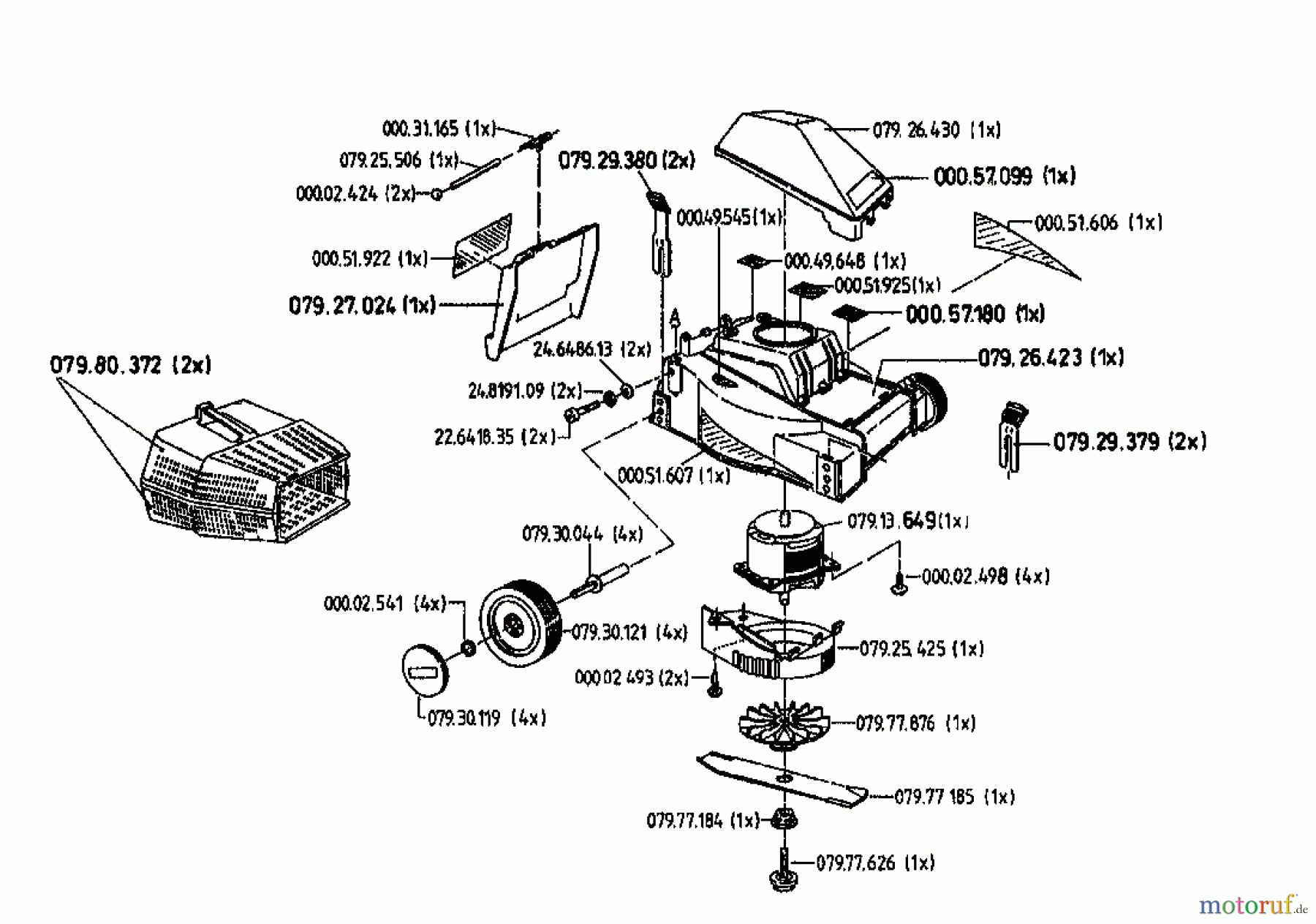  Gutbrod Electric mower HE 32-1000 PL 04027.06  (1996) Basic machine