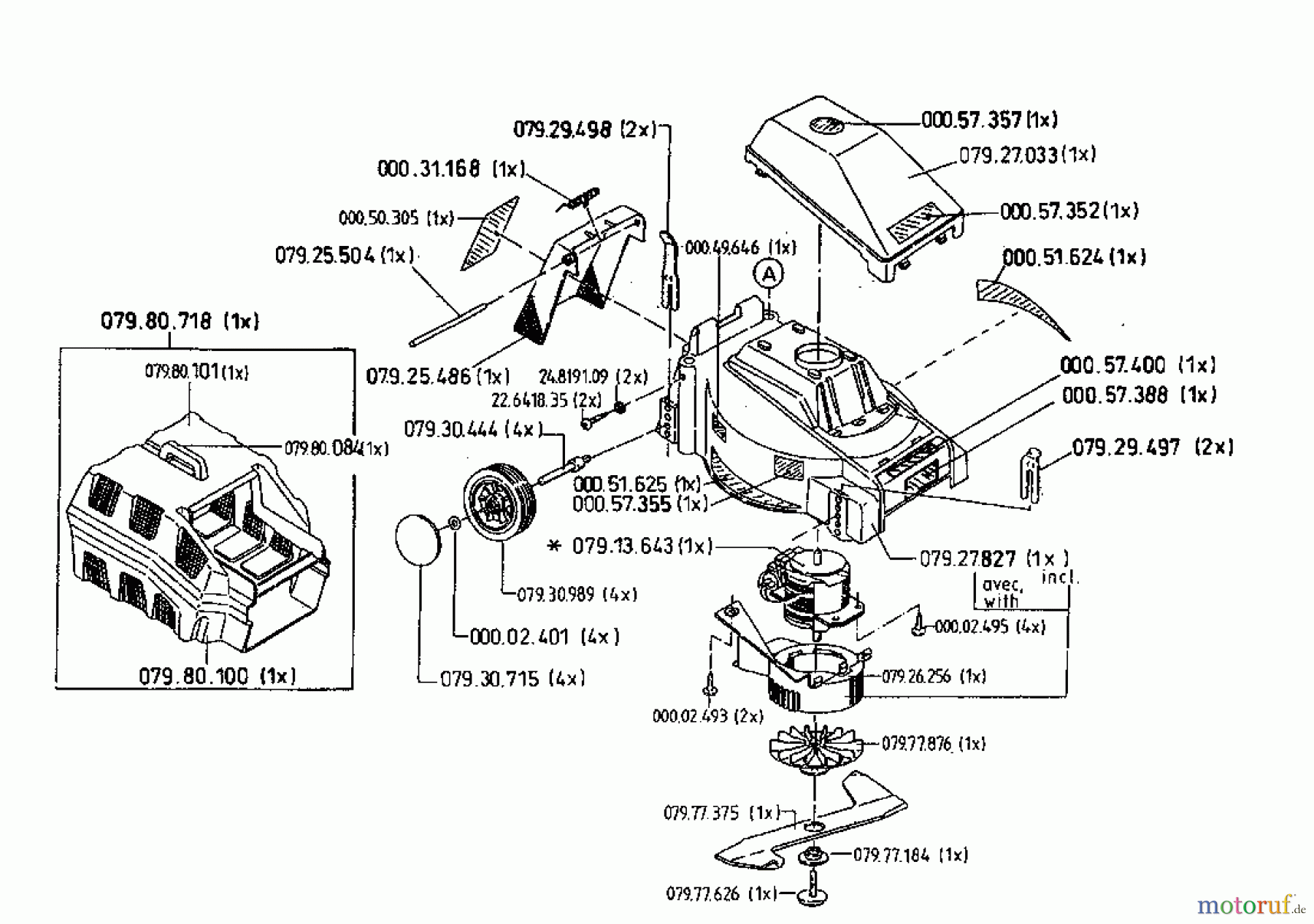  Gutbrod Electric mower GOLDEN SPRINT E 04052.07  (1996) Basic machine