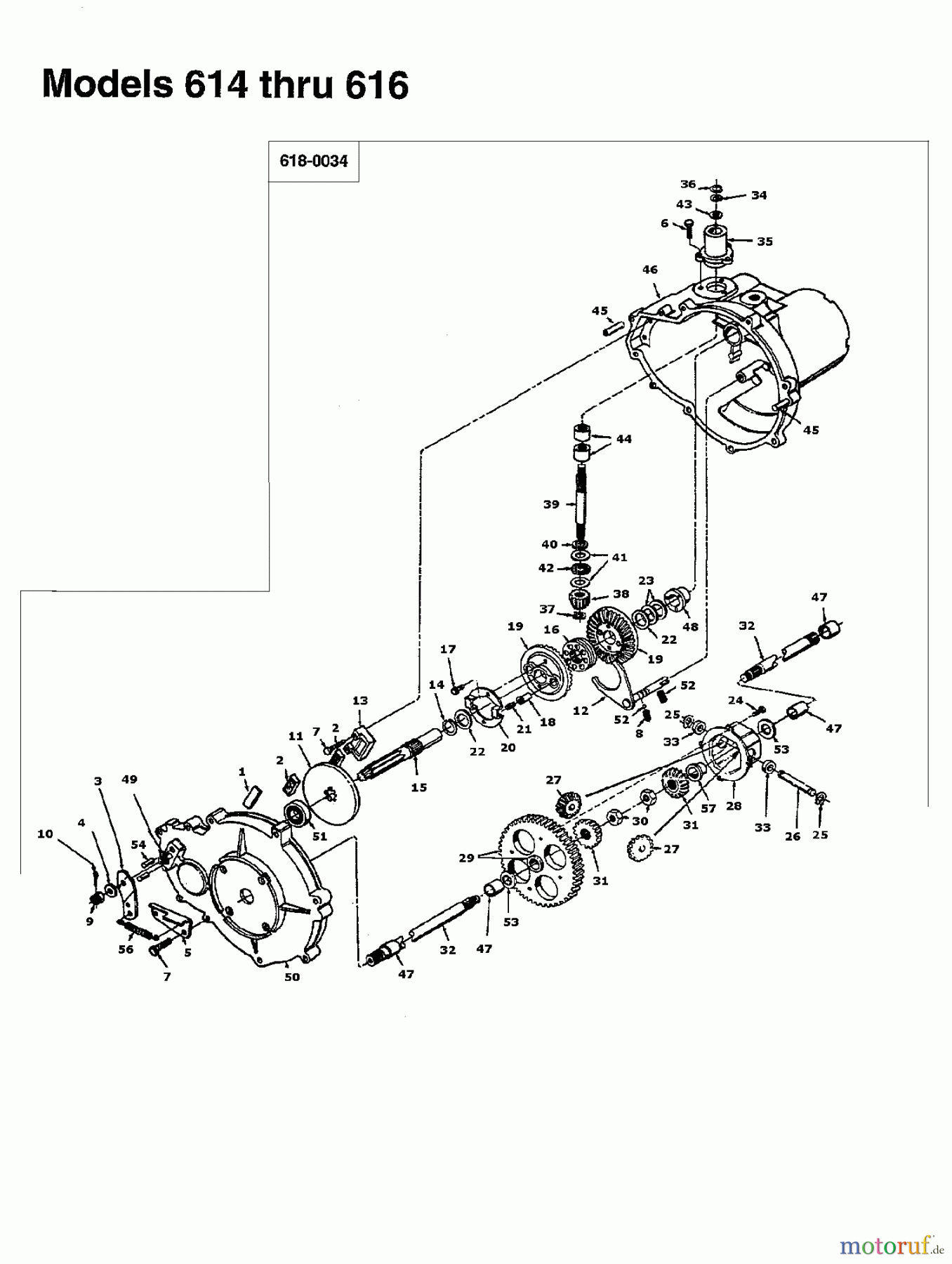  White Lawn tractors FST 145 136M616G679  (1996) Gearbox