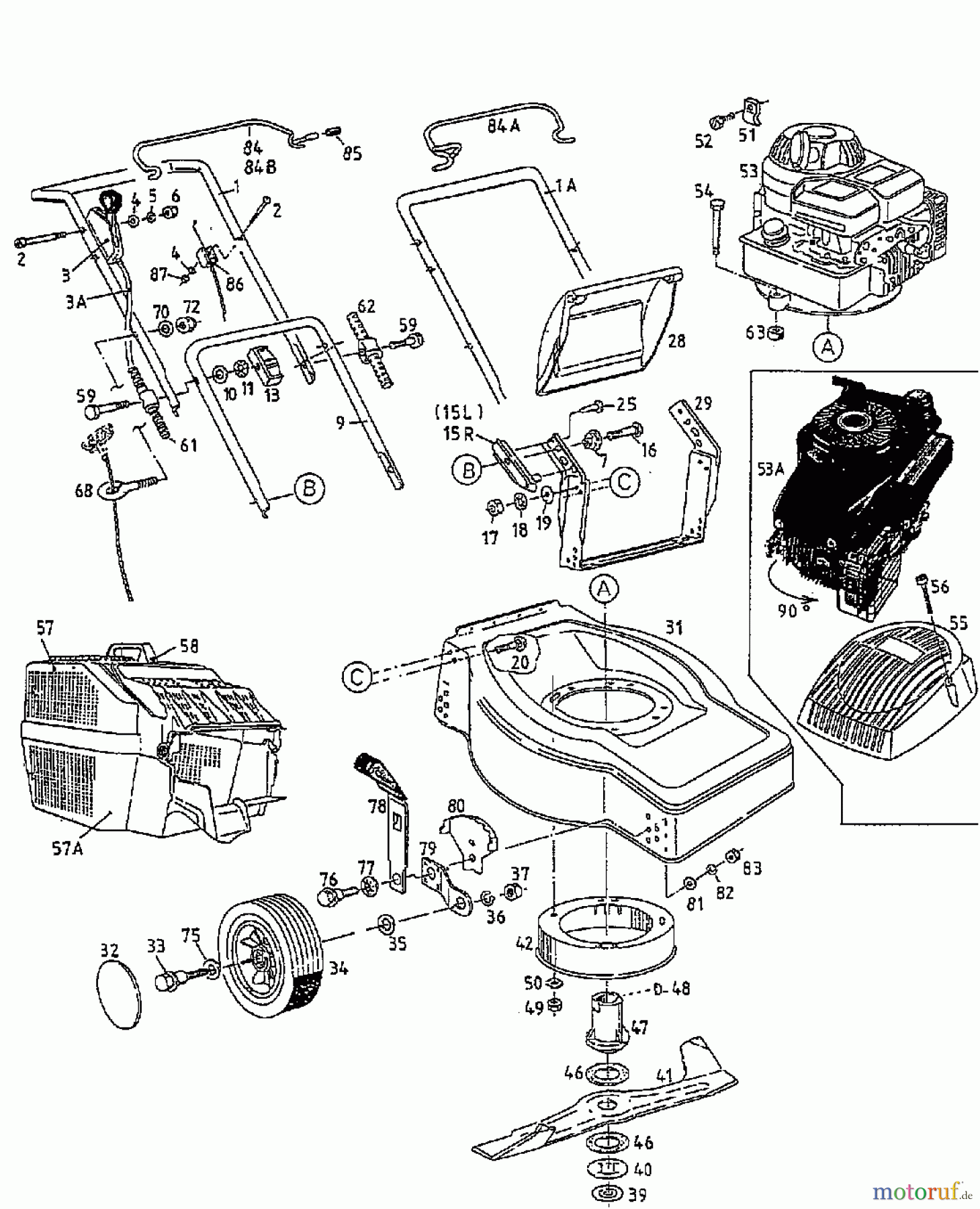  Gutbrod Motormäher ECO B 04067.01  (1997) Grundgerät