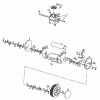 MTD GES 45 04063.01 (1997) Spareparts Gearbox, Wheels, Cutting hight adjustment