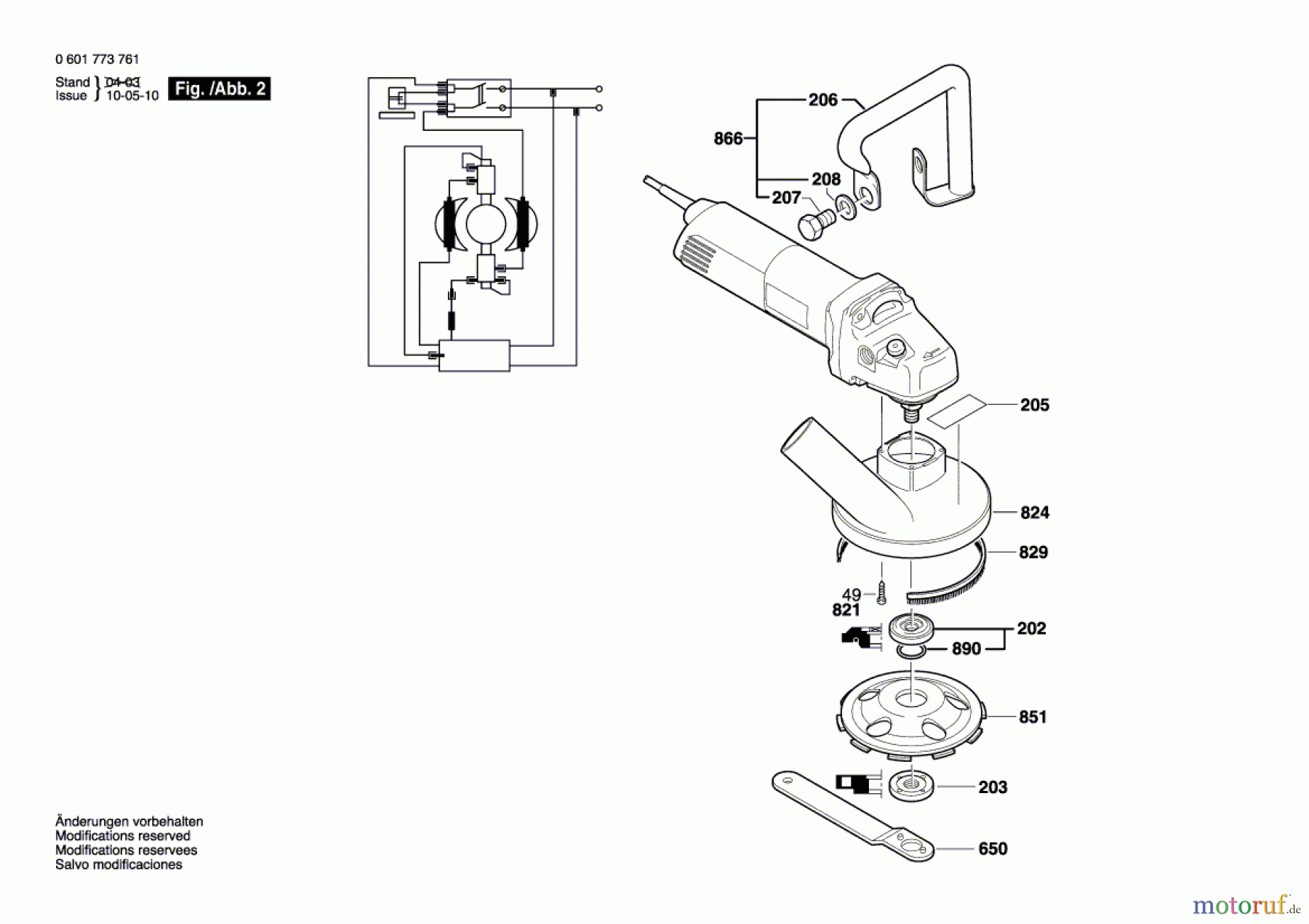  Bosch Werkzeug Betonschleifer GBR 14 C Seite 2