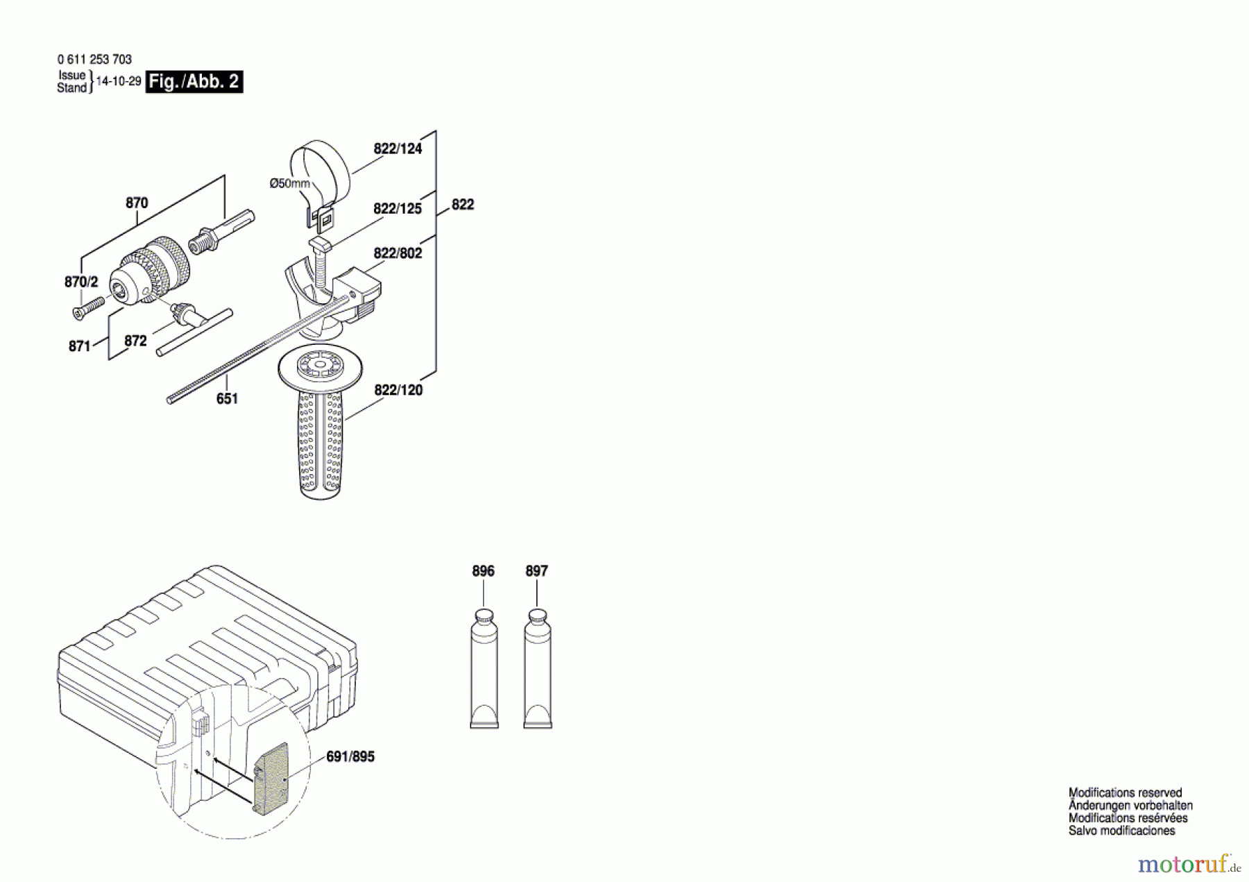  Bosch Werkzeug Bohrhammer GBH 2-26 DRE Seite 2