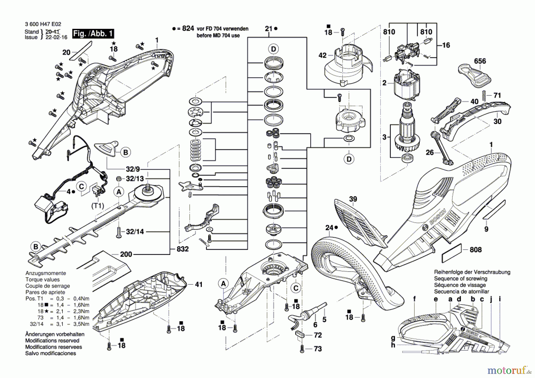  Bosch Gartengeräte Heckenschere AHS 54-26 Seite 1