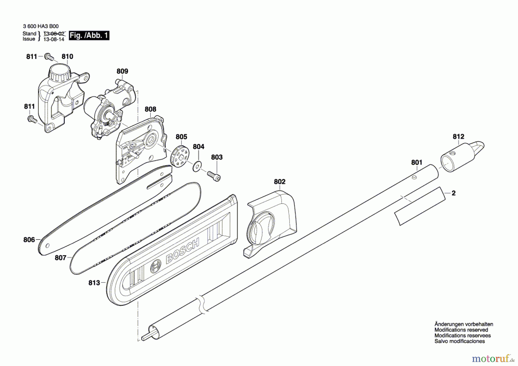 Bosch Gartengeräte Astsäge AMW 10 SG Seite 1