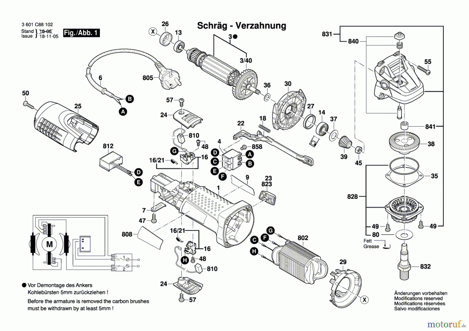  Bosch Werkzeug Winkelschleifer GWS 7-125 Seite 1