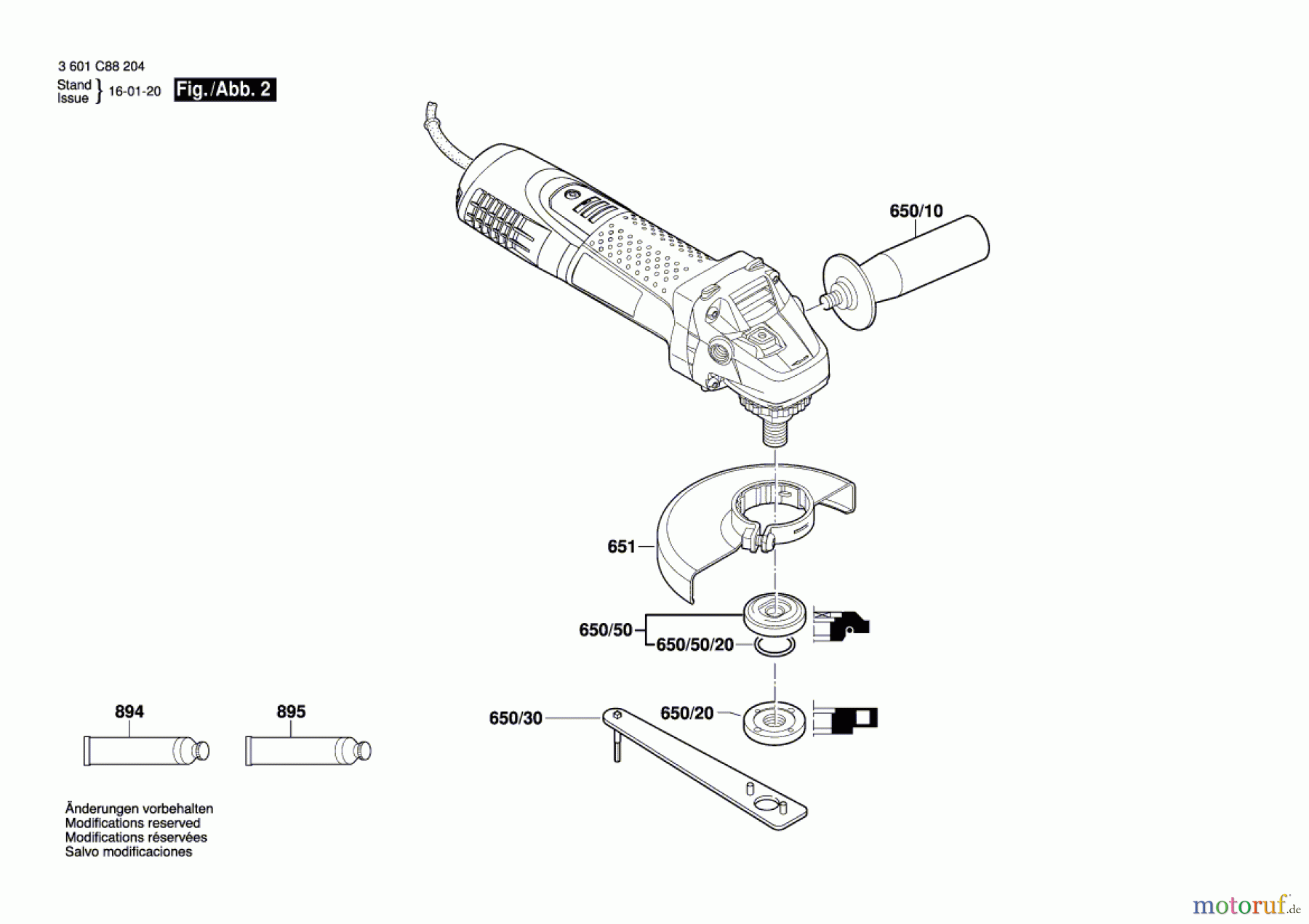  Bosch Werkzeug Winkelschleifer GWS 7-115 E Seite 2