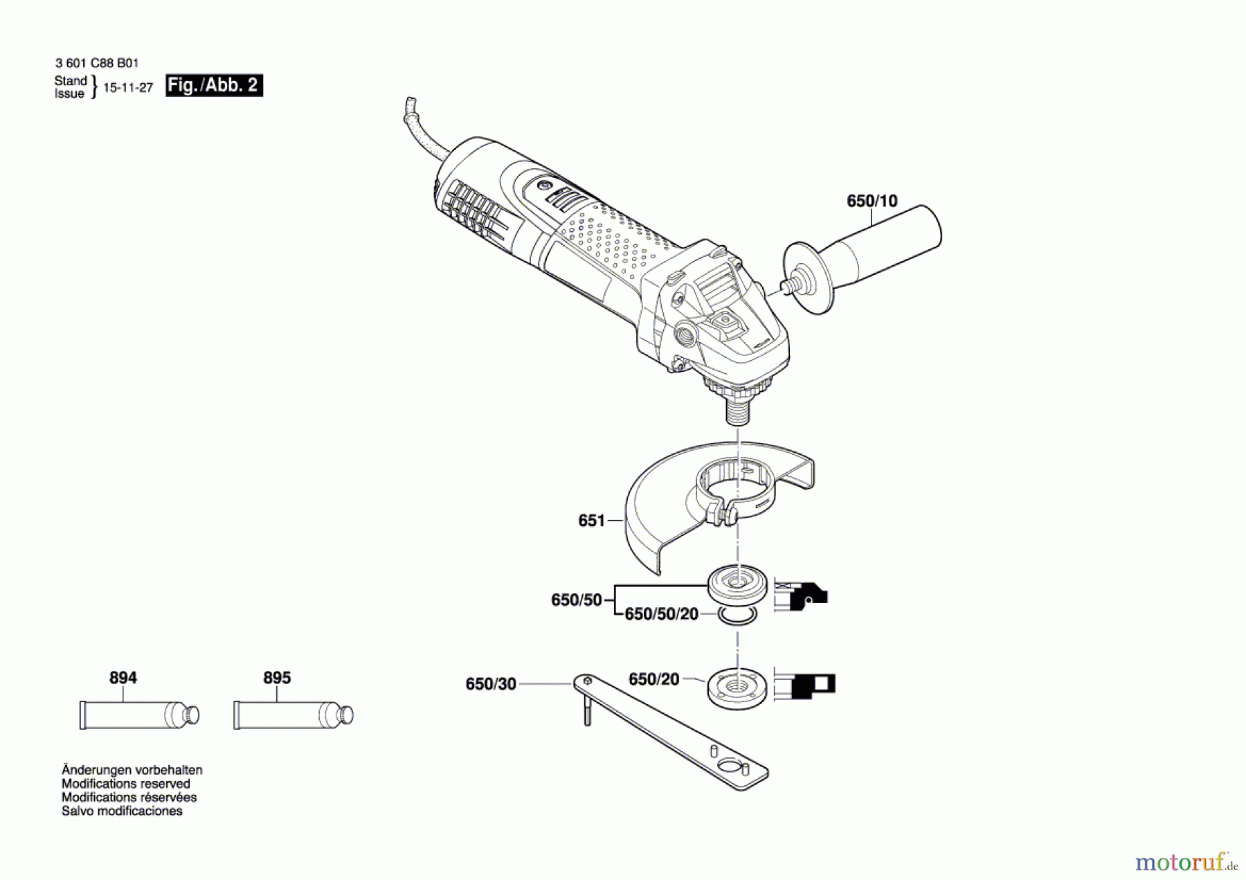  Bosch Werkzeug Winkelschleifer BAG 125-2 Seite 2