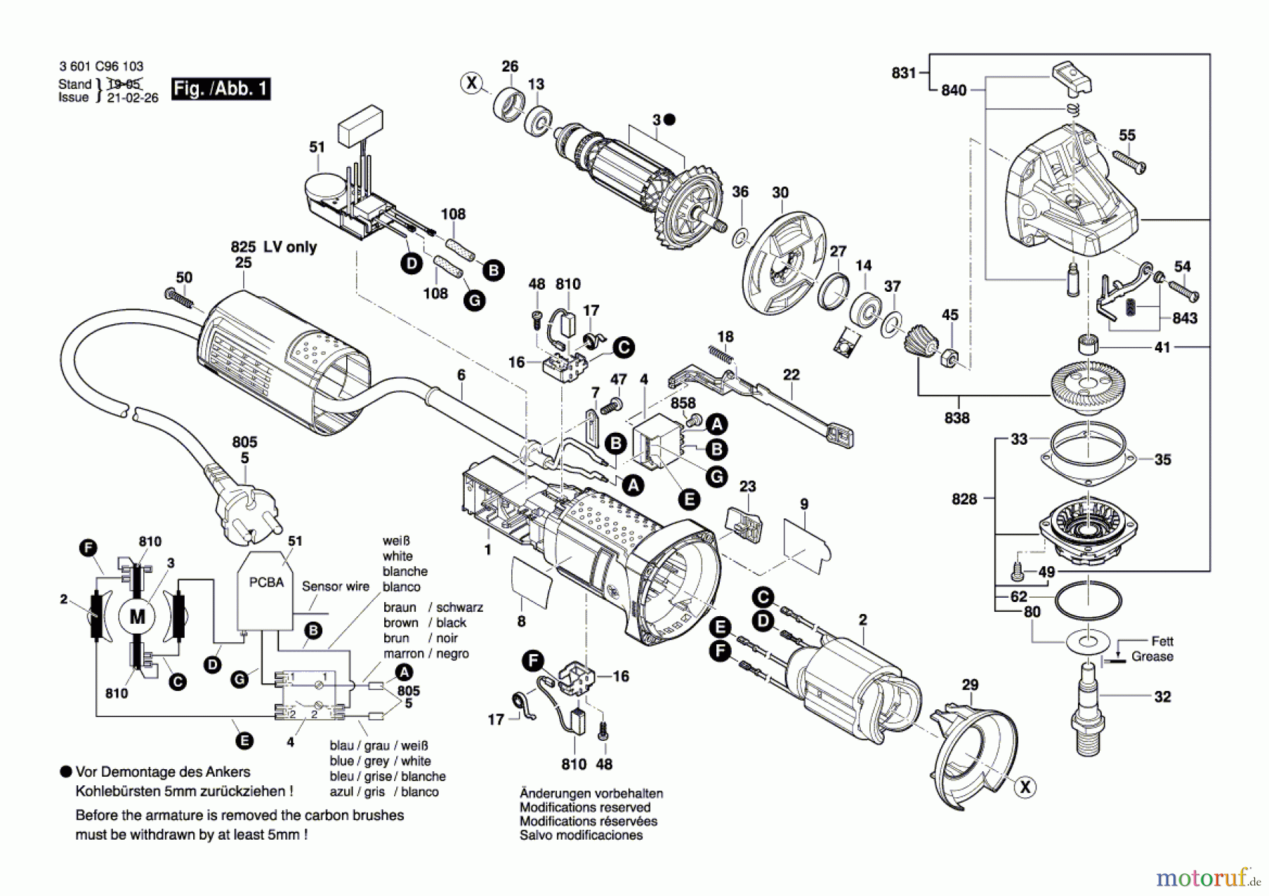  Bosch Werkzeug Winkelschleifer GWS 9-115 S Seite 1