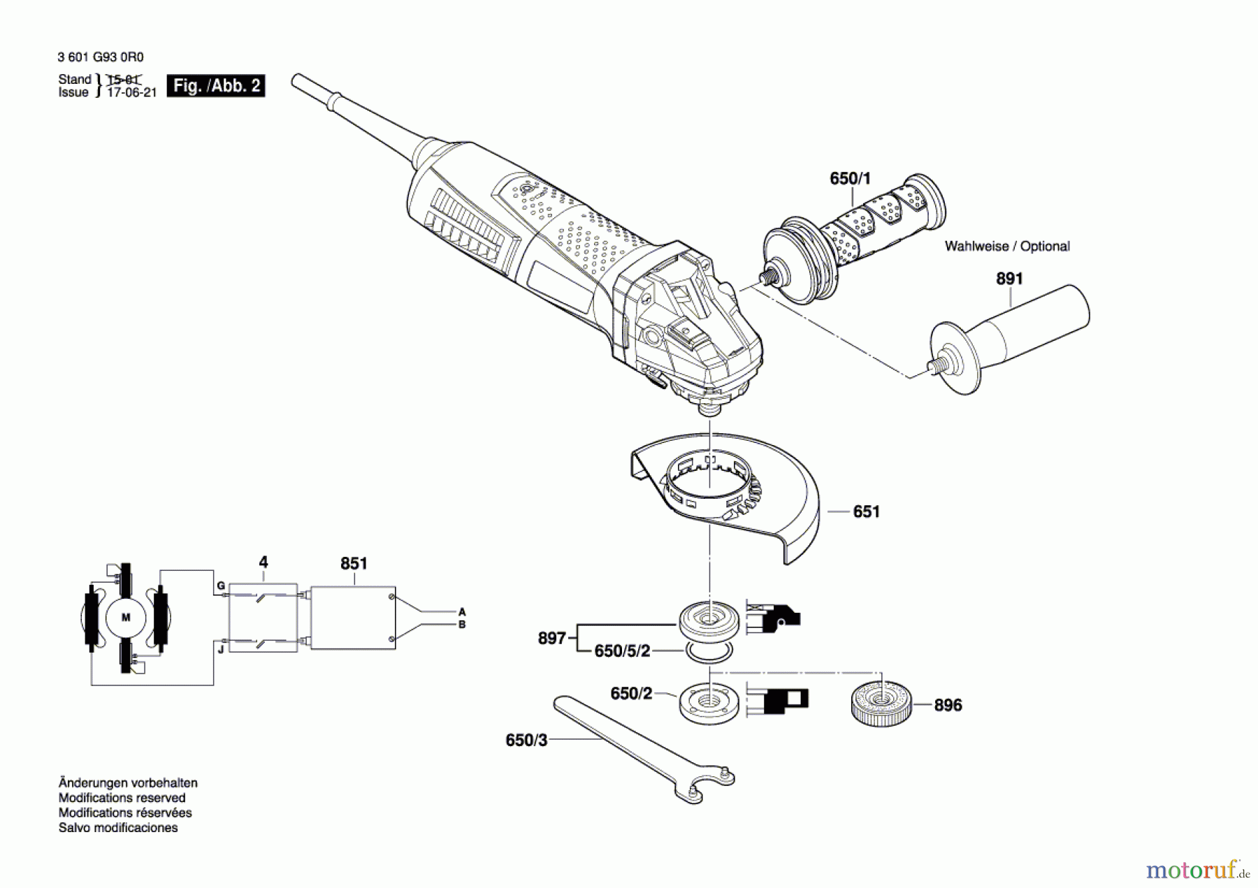  Bosch Werkzeug Winkelschleifer GWS 13-125 CI Seite 2