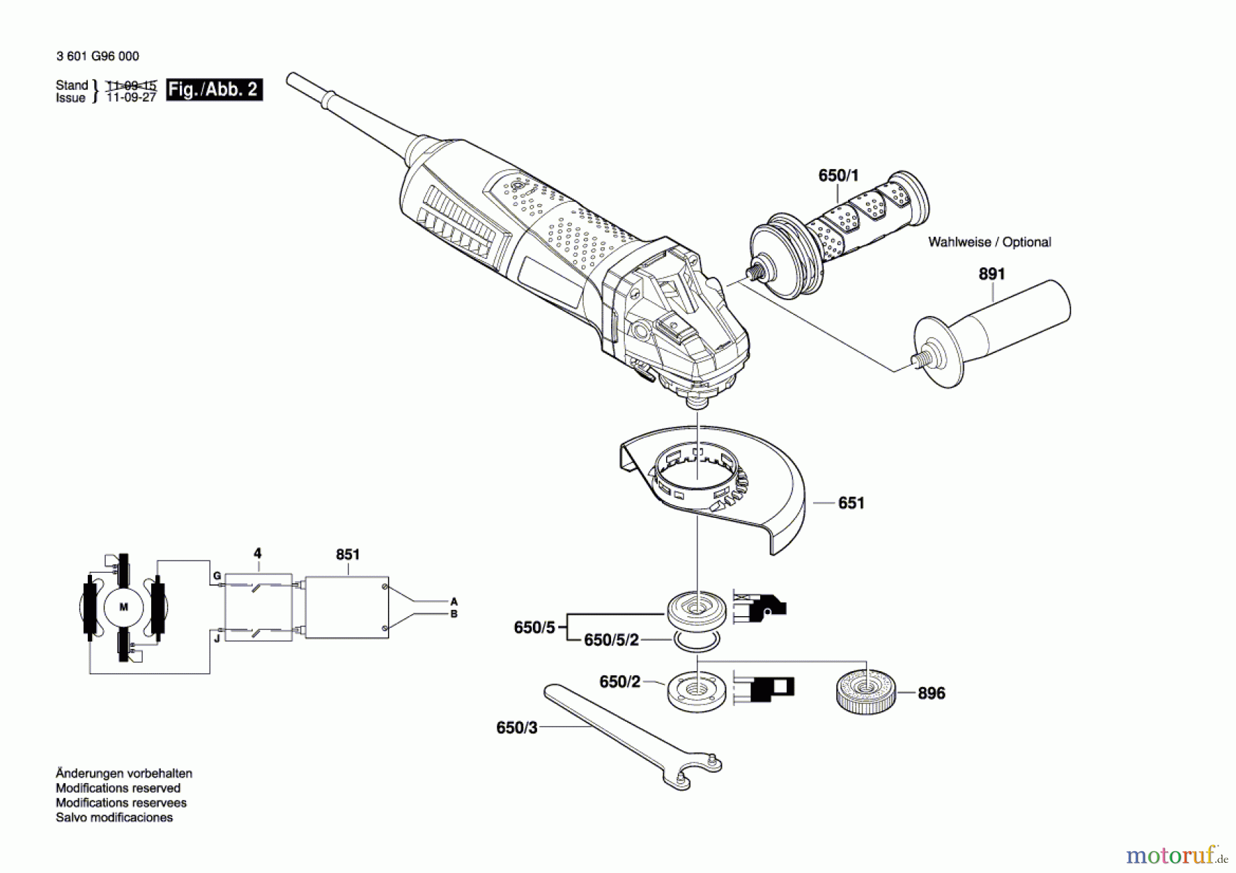  Bosch Werkzeug Winkelschleifer GWS 15-125 CIT Seite 2