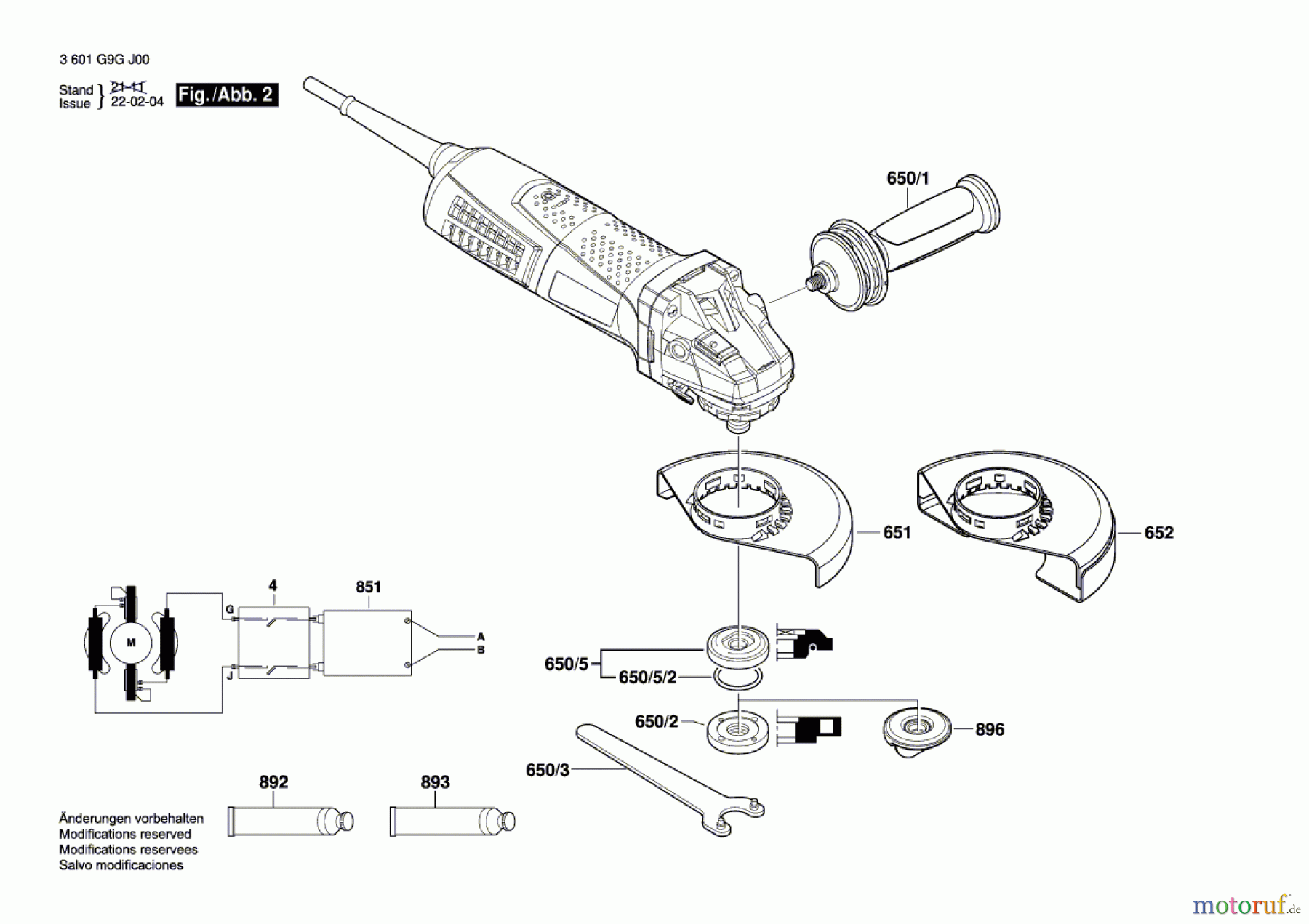  Bosch Werkzeug Winkelschleifer CG 17-125 (Fein) Seite 2