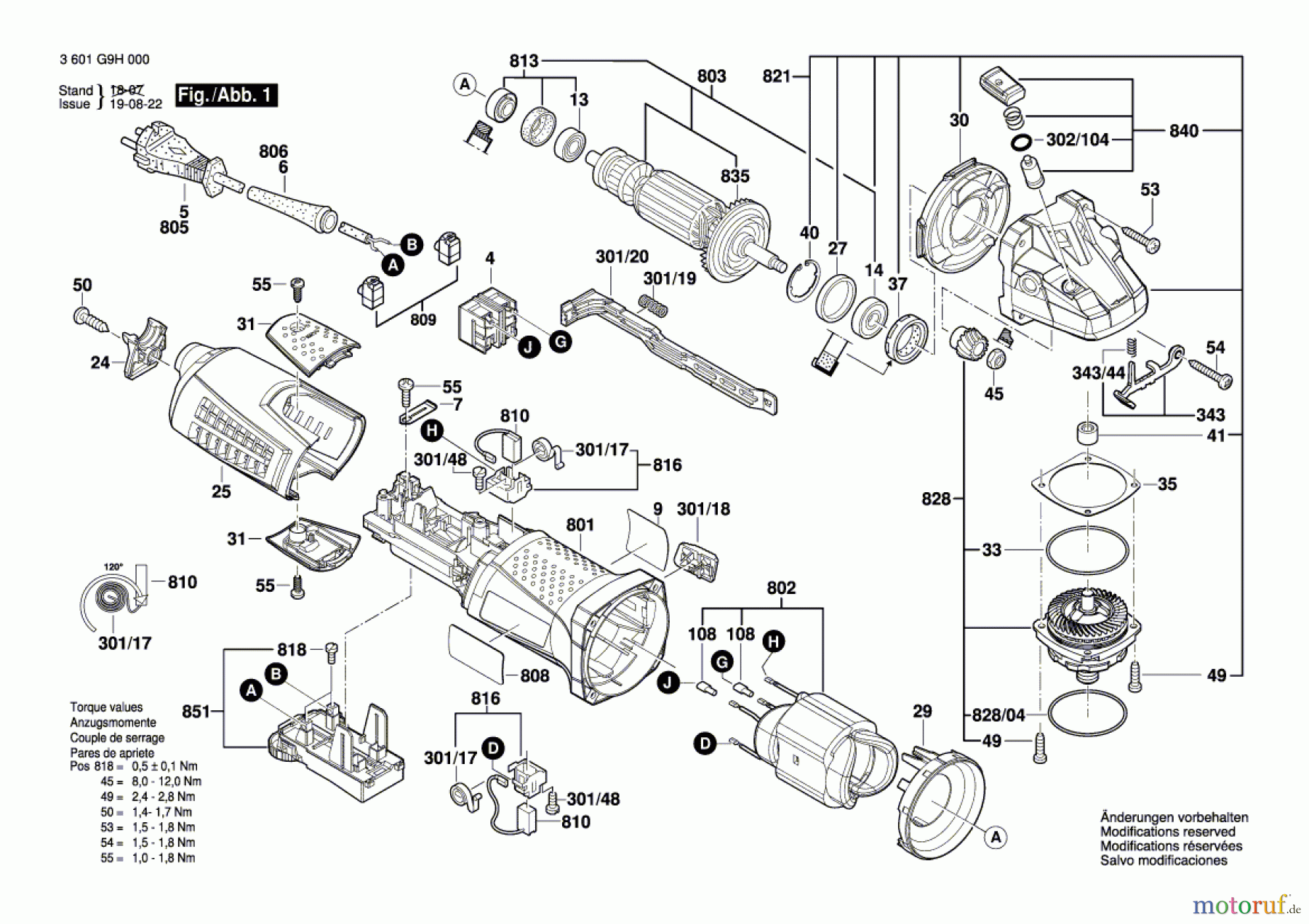  Bosch Werkzeug Winkelschleifer GWS 17-125 CIT Seite 1