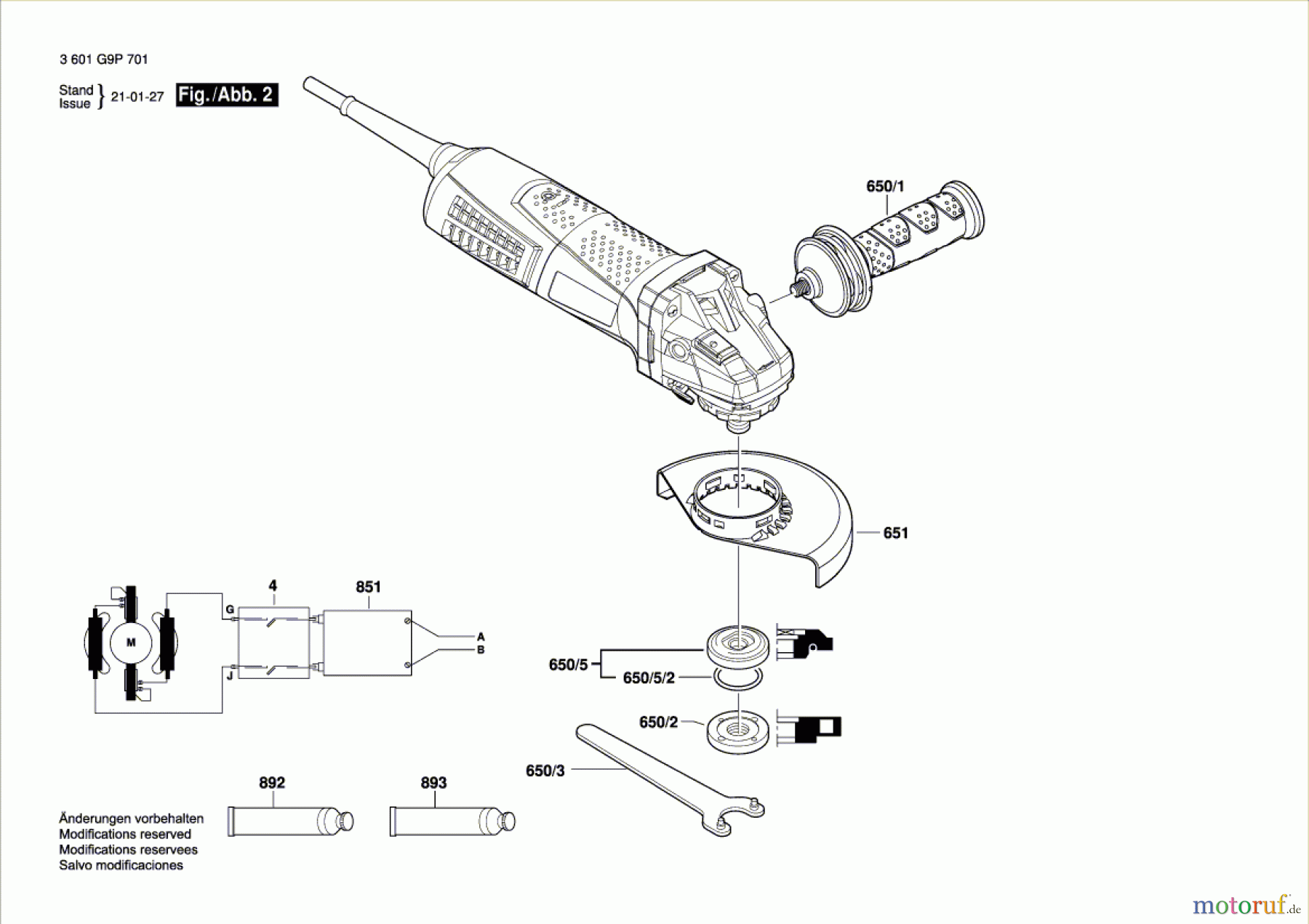  Bosch Werkzeug Winkelschleifer GWS19 CIE 115mm (3M) Seite 2