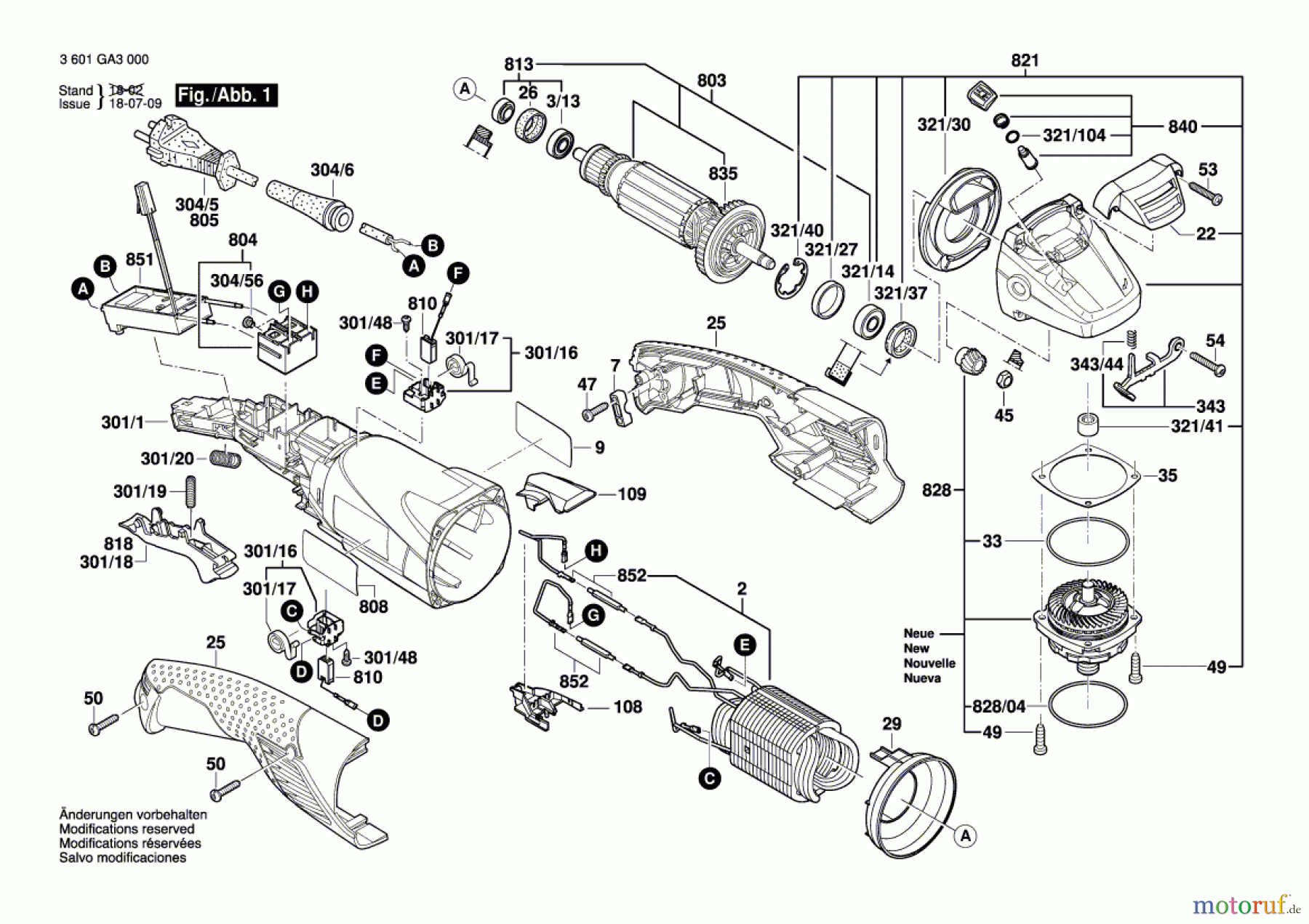  Bosch Werkzeug Winkelschleifer GWS 18-125 L Seite 1