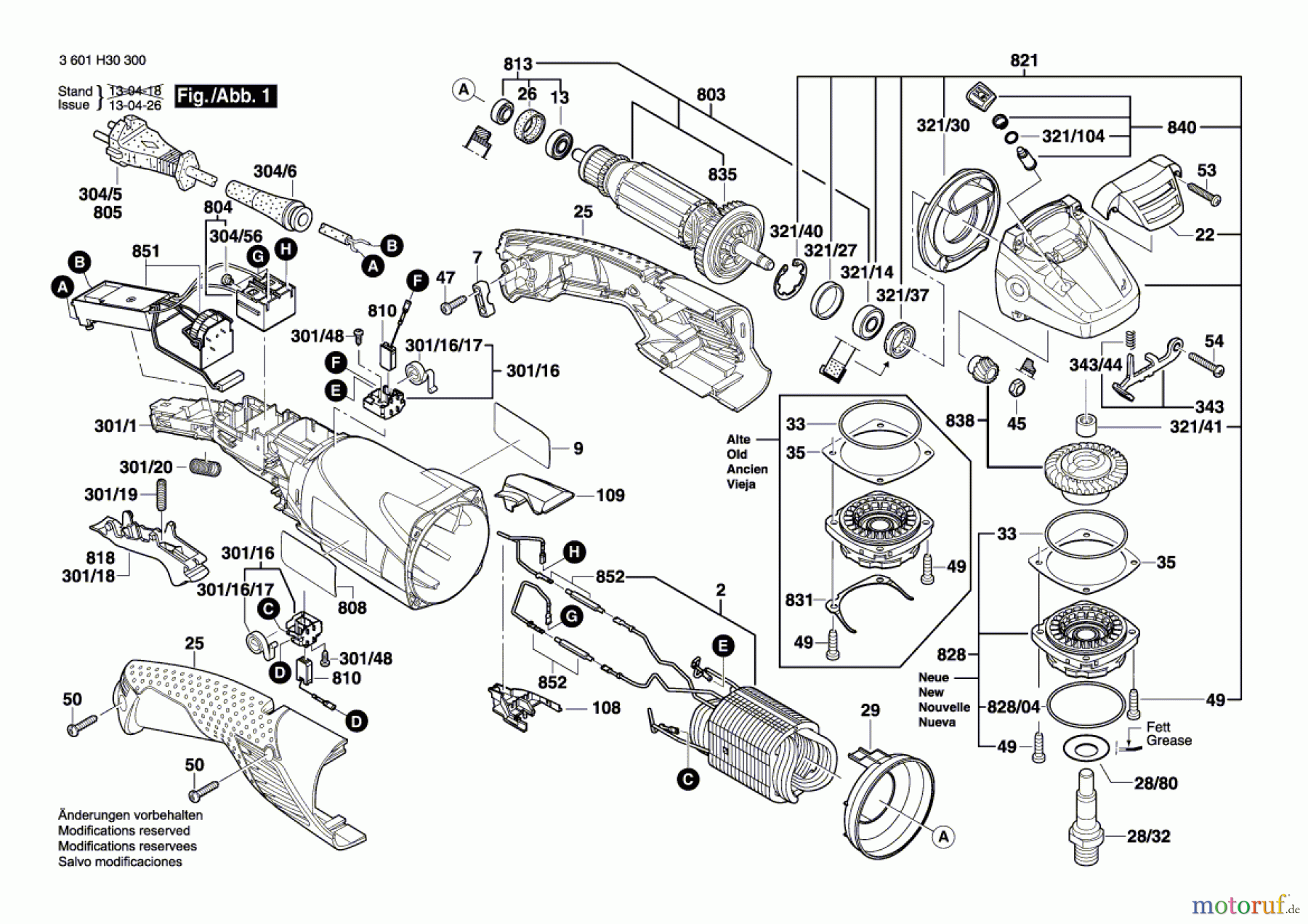  Bosch Werkzeug Winkelschleifer GWS 15-125 CIEH Seite 1