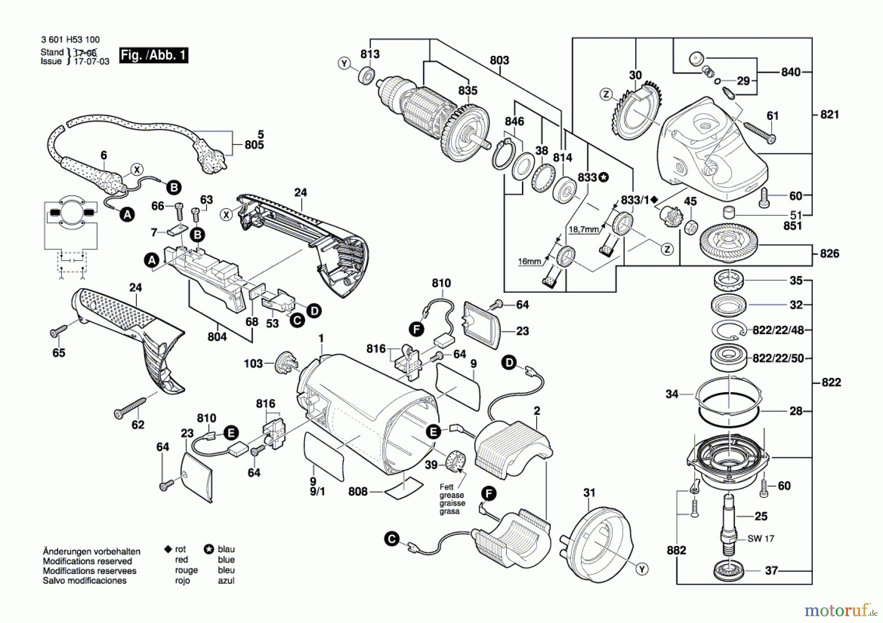  Bosch Werkzeug Winkelschleifer GWS 24-180 H Seite 1