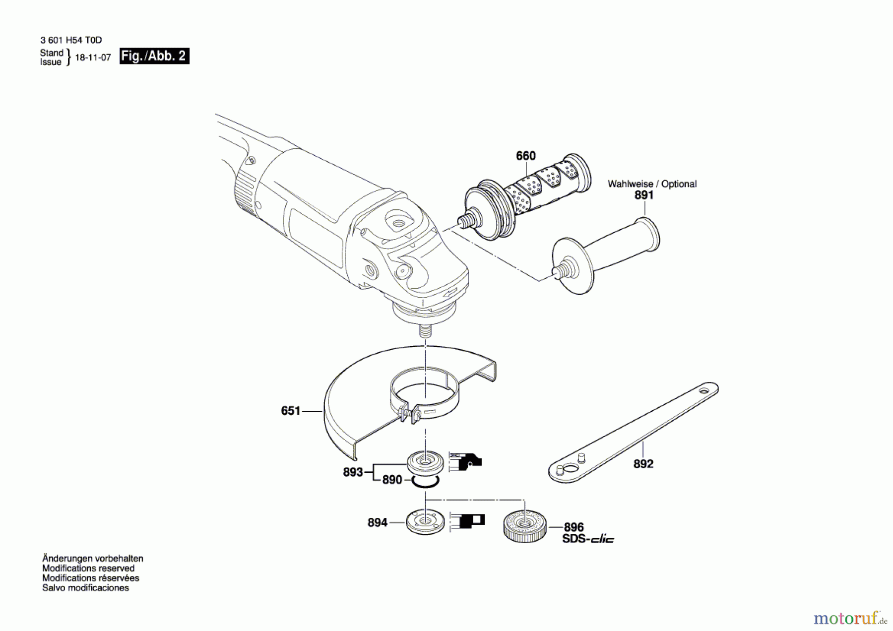  Bosch Werkzeug Winkelschleifer BAG 230-1 CLB Seite 2
