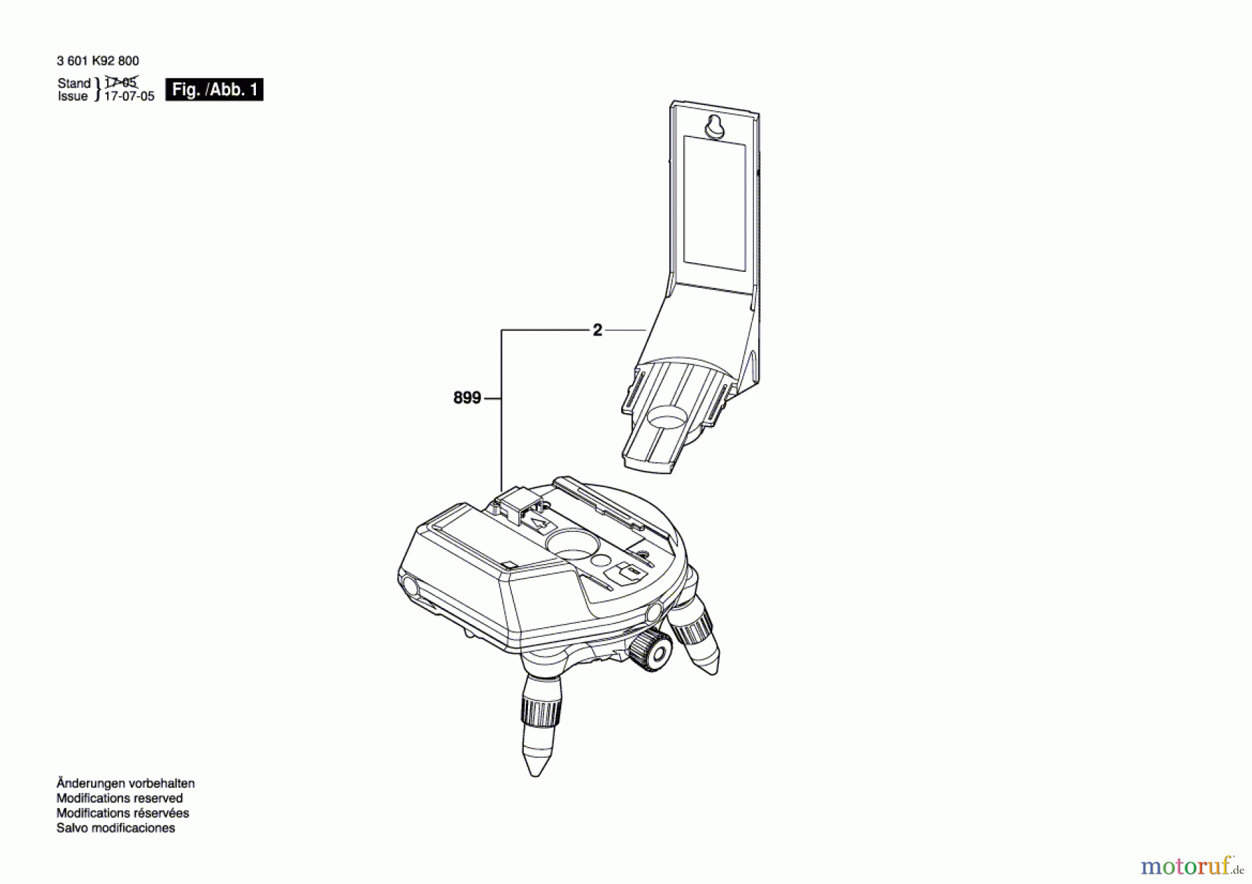  Bosch Werkzeug Auflager RM3 Seite 1