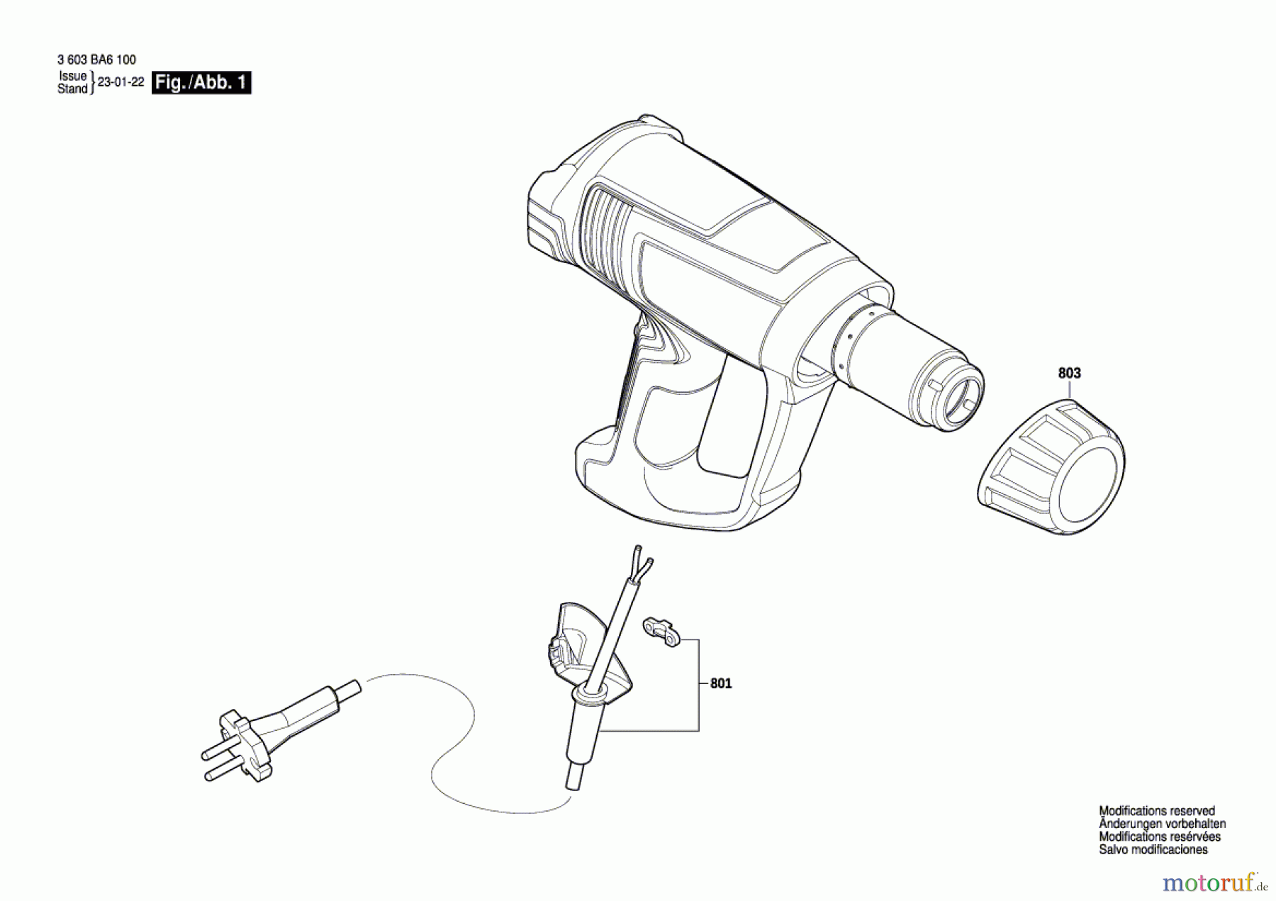 Bosch Werkzeug Heissluftgebläse UniversalHeat 600 Seite 1