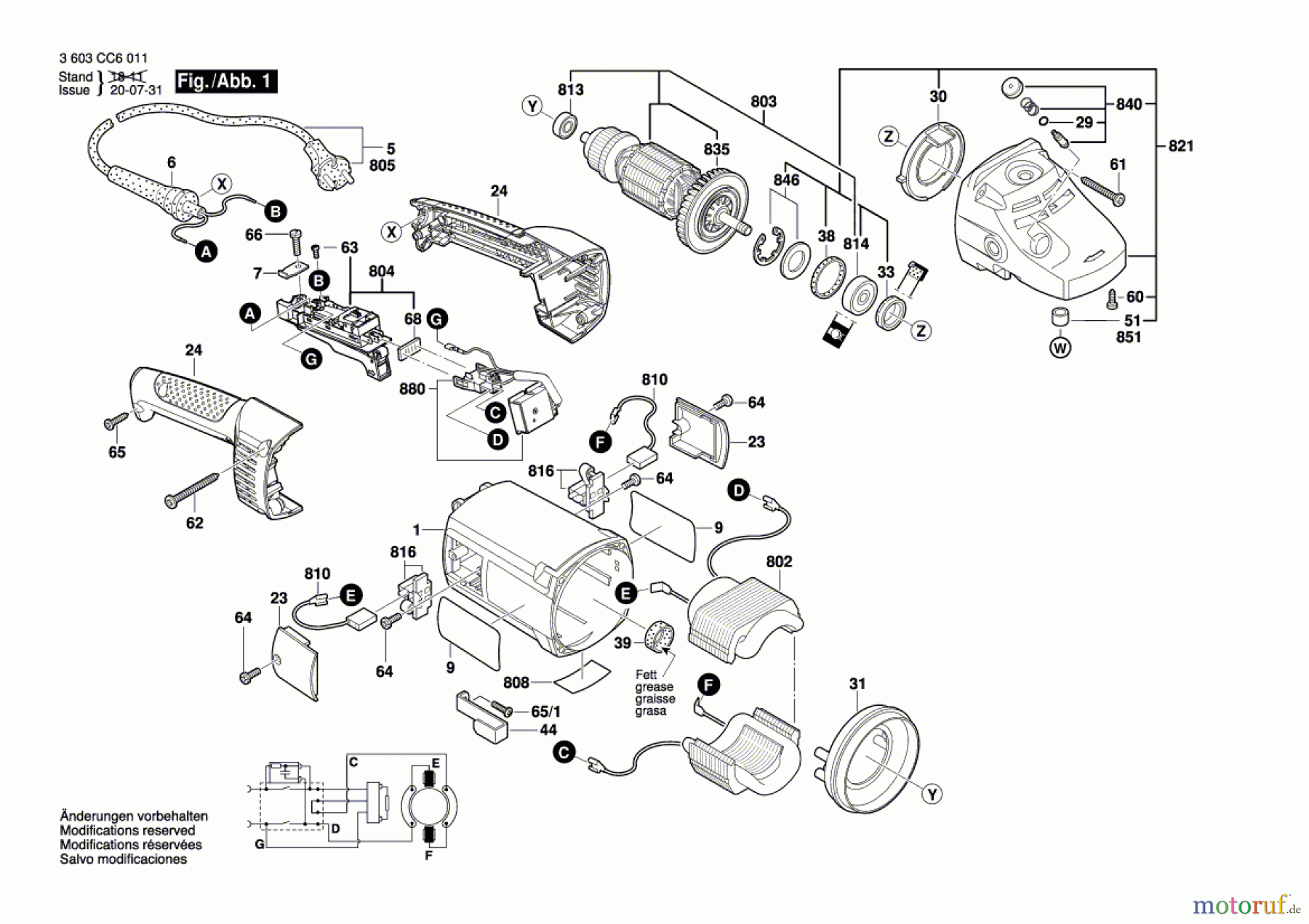  Bosch Werkzeug Winkelschleifer PWS 2000-230JE Seite 1