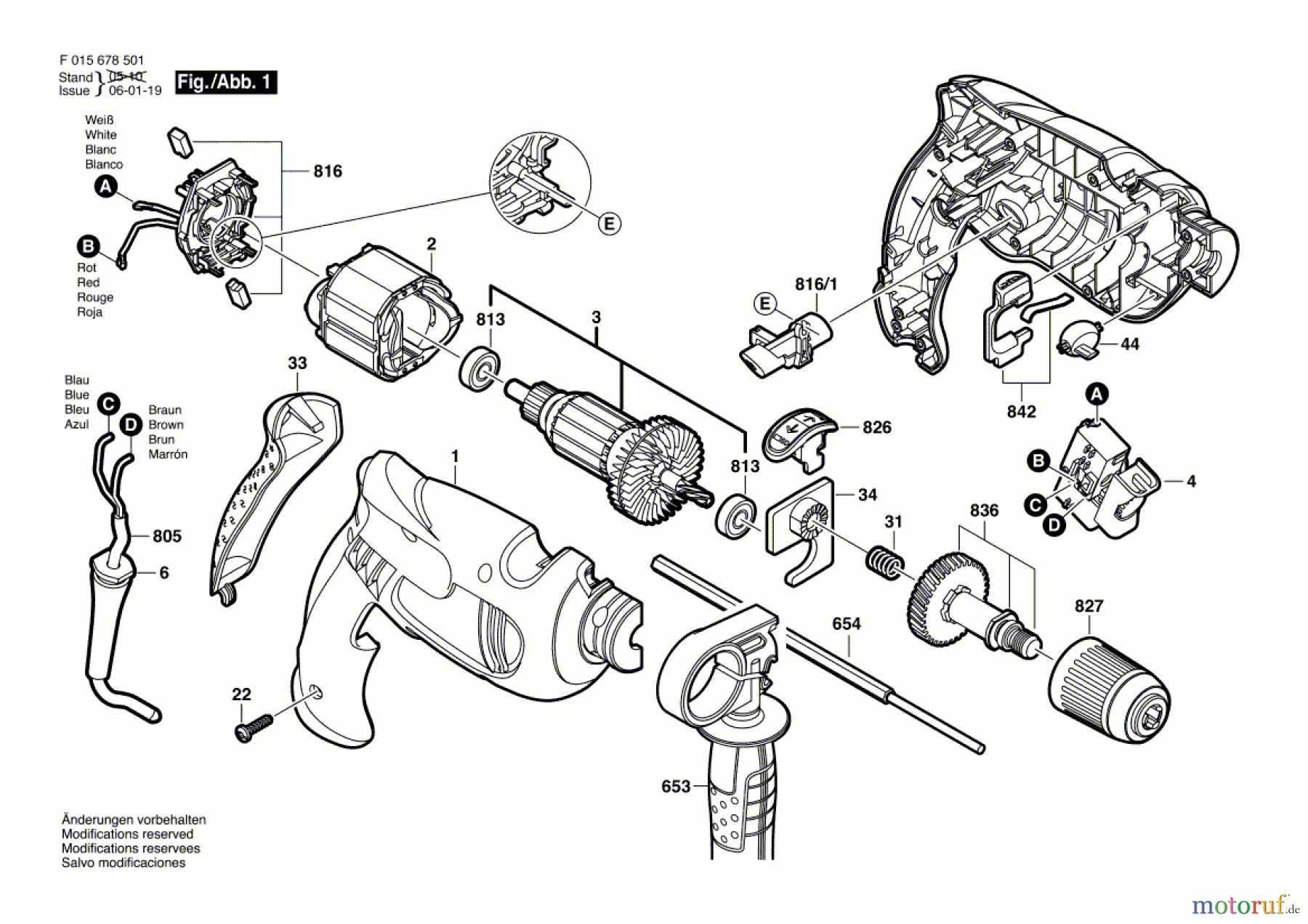  Bosch Werkzeug Schlagbohrmaschine 6785 Seite 1