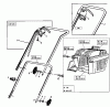 MTD E 46 18A-T3G-678 (1998) Spareparts Grass box, Handle