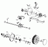MTD GES 46 P 12A-T02Z678 (1998) Listas de piezas de repuesto y dibujos Gearbox, Wheels