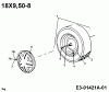 MTD EH/150 13AX795N678 (1998) Spareparts Rear wheels