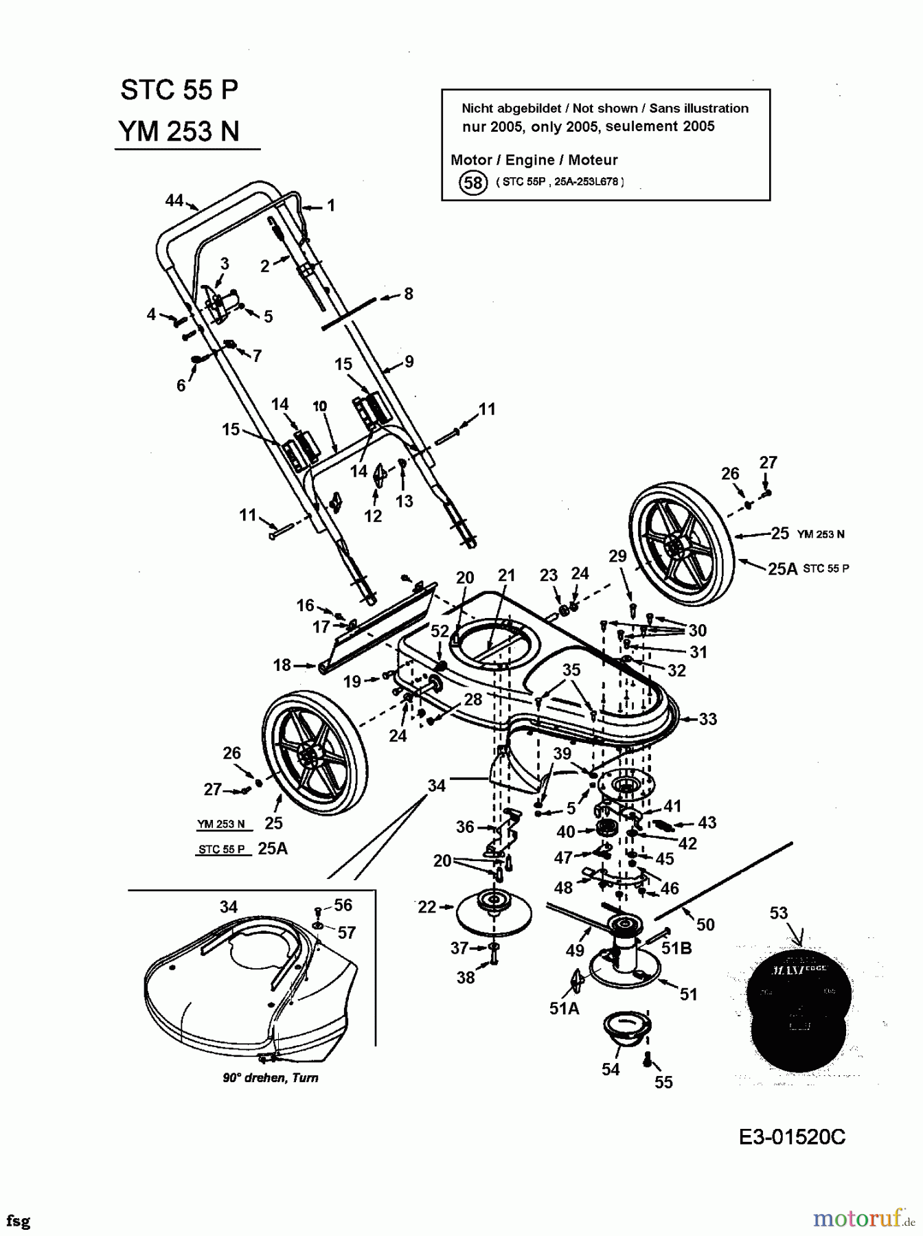  Yard-Man String trimmer YM 253 N 25A-253N643  (2003) Basic machine