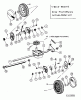 MTD SP 48 HWM 12A-V44H678 (2003) Spareparts Gearbox, Wheels