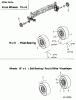 MTD untill 2011 SN 180 H 13BQ518N678 (2003) Spareparts Front wheel 15x6, Plast.Bearing/Ball bearing