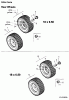 Lawnflite 807 13BA509G611 (2003) Spareparts Rear wheels