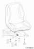 Troy-Bilt Colt XP 42 17ARCACS309 (2015) Spareparts Seat